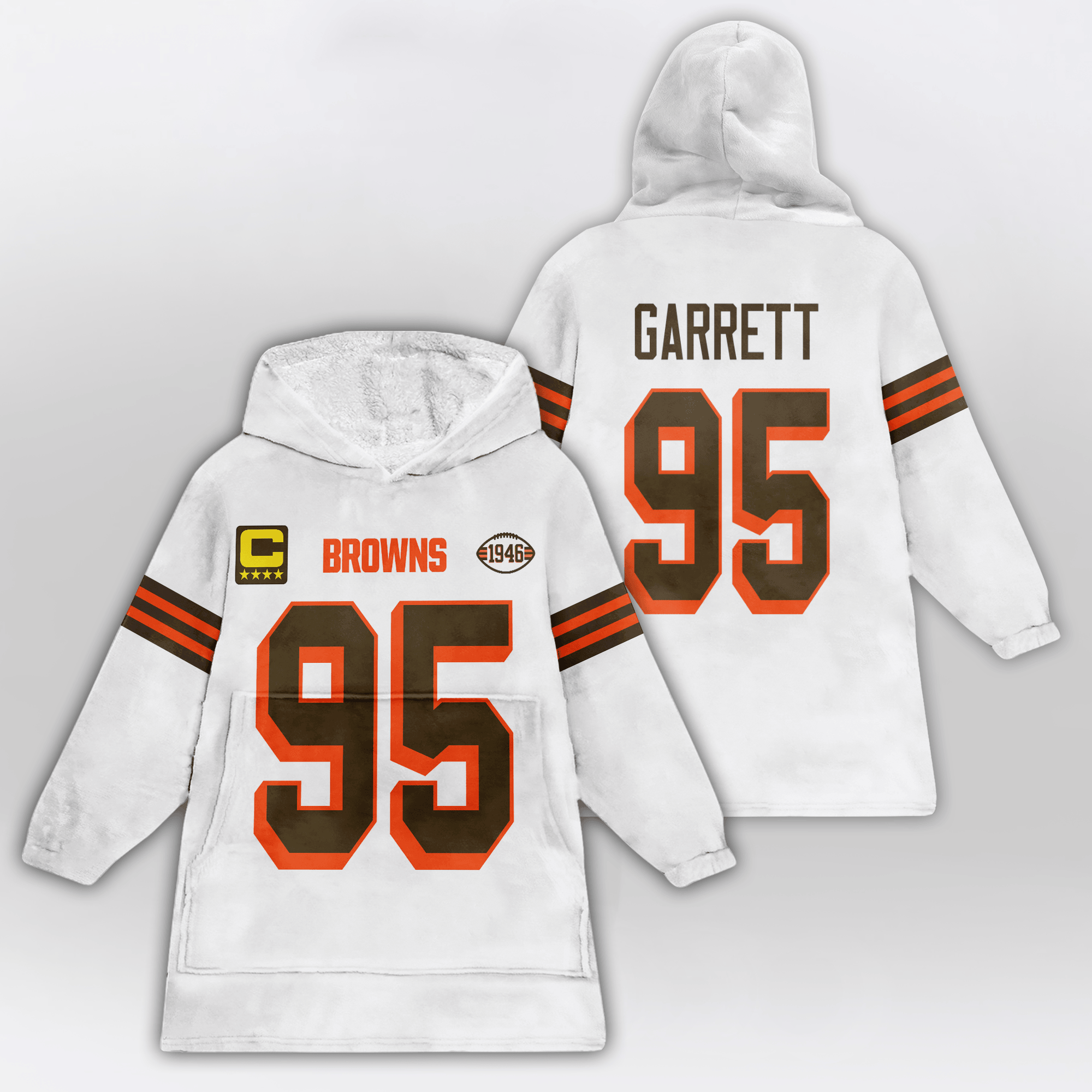 Kid M.G 95 Captain Cleveland Football Unisex Blanket Hoodie