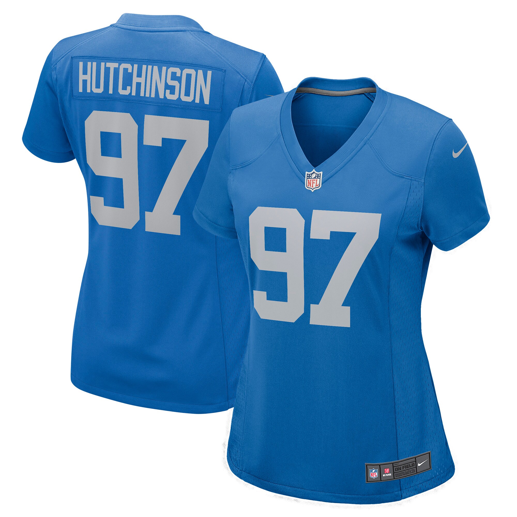 Aidan Hutchinson Detroit Lions  Women's Alternate Game Jersey - Blue