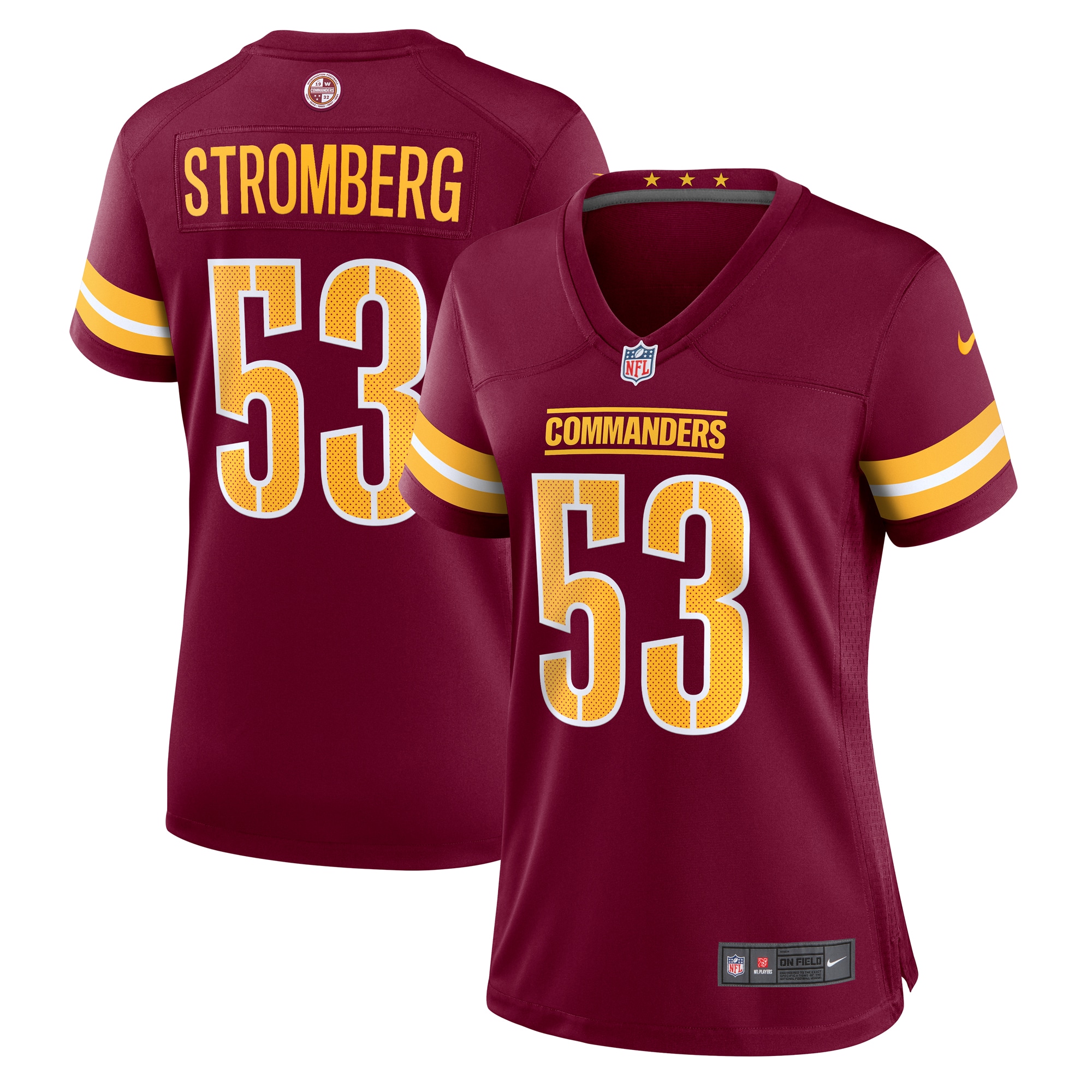 Ricky Stromberg Washington Commanders  Women's Team Game Jersey - Burgundy