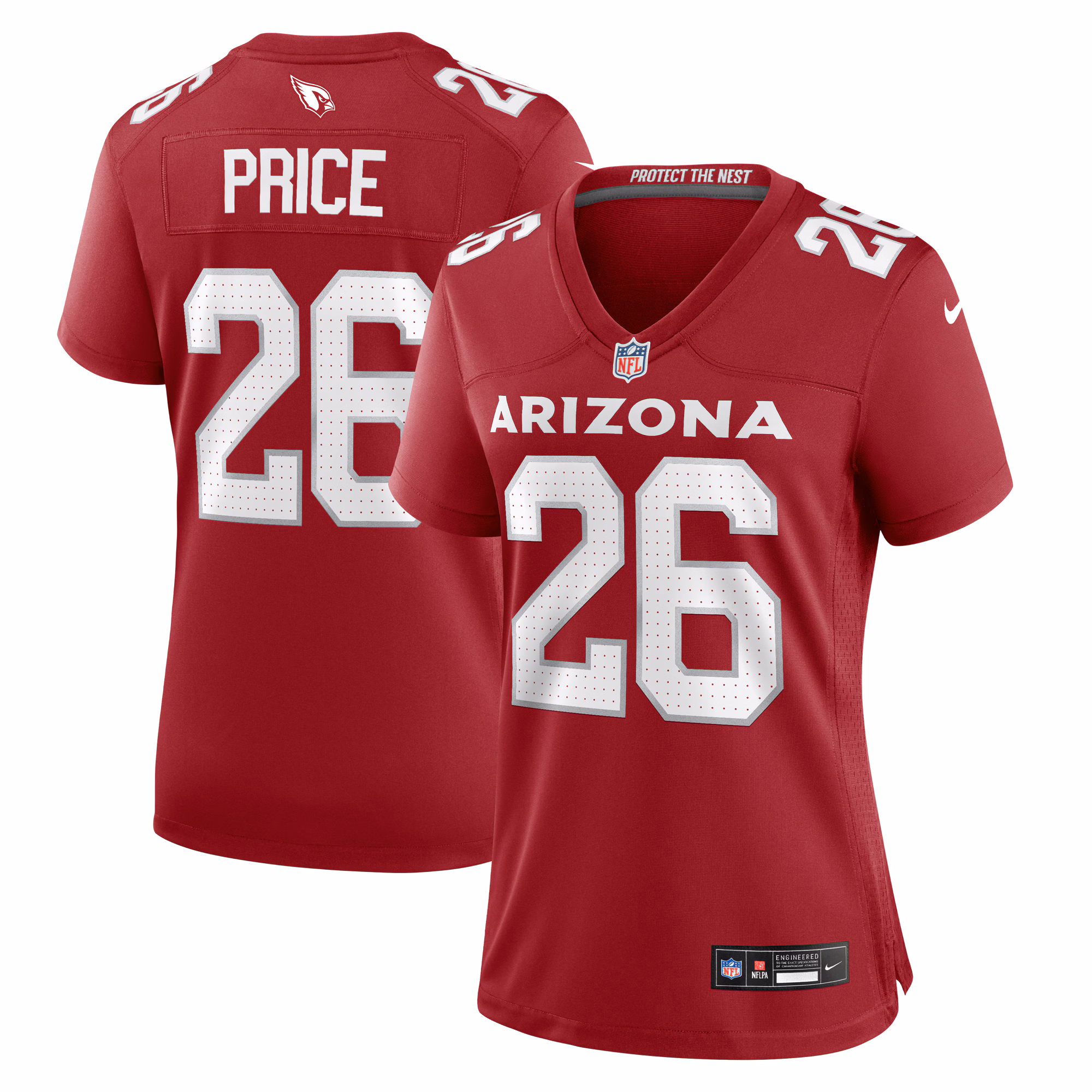 Bobby Price Arizona Cardinals Women's Team Game Jersey -  Cardinal