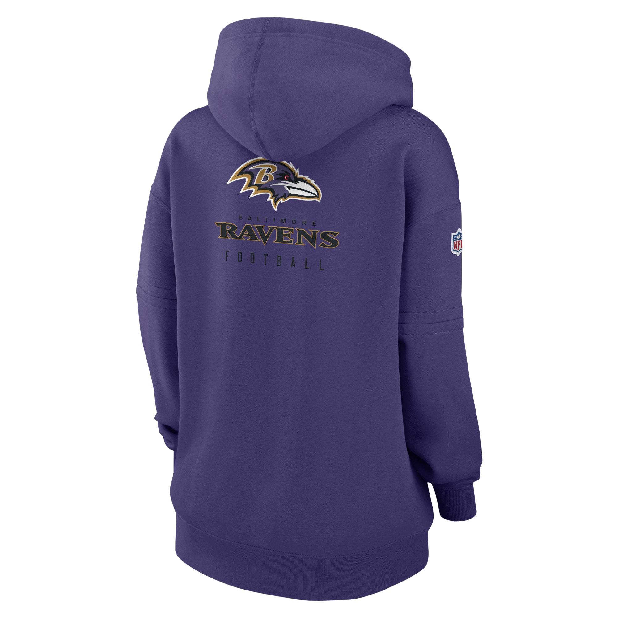 Baltimore Ravens  Women's 2023 Sideline Club Fleece Pullover Hoodie - Purple