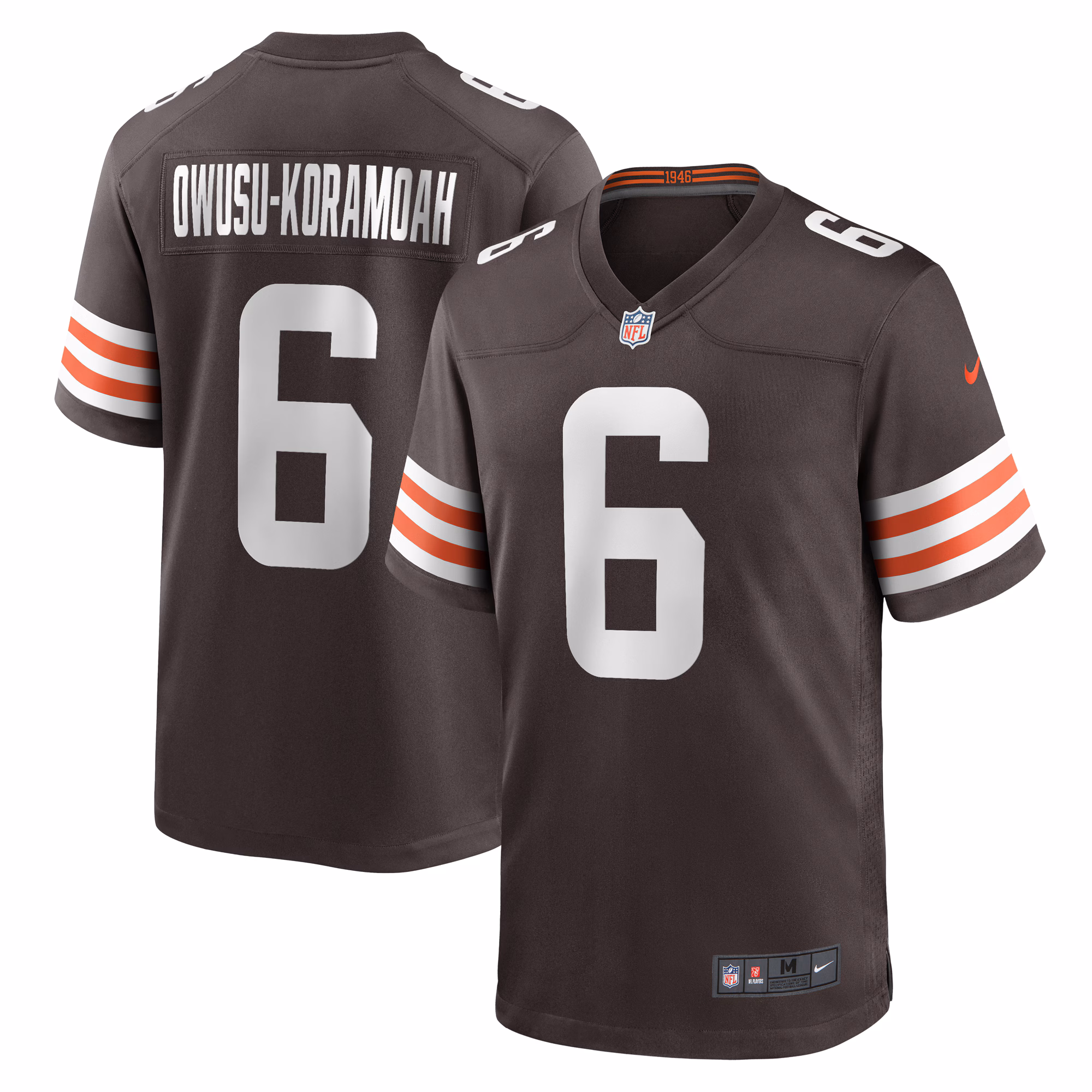 Jeremiah Owusu-Koramoah Cleveland Browns Team Game Jersey - Brown