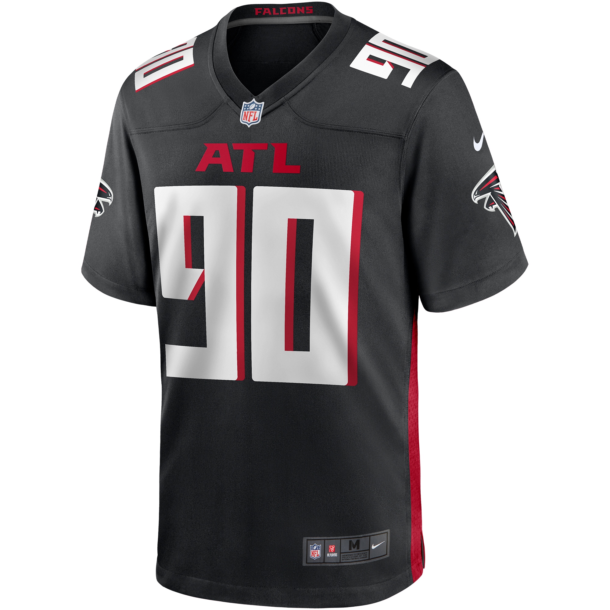 Marlon Davidson Atlanta Falcons  Player Game Jersey - Black