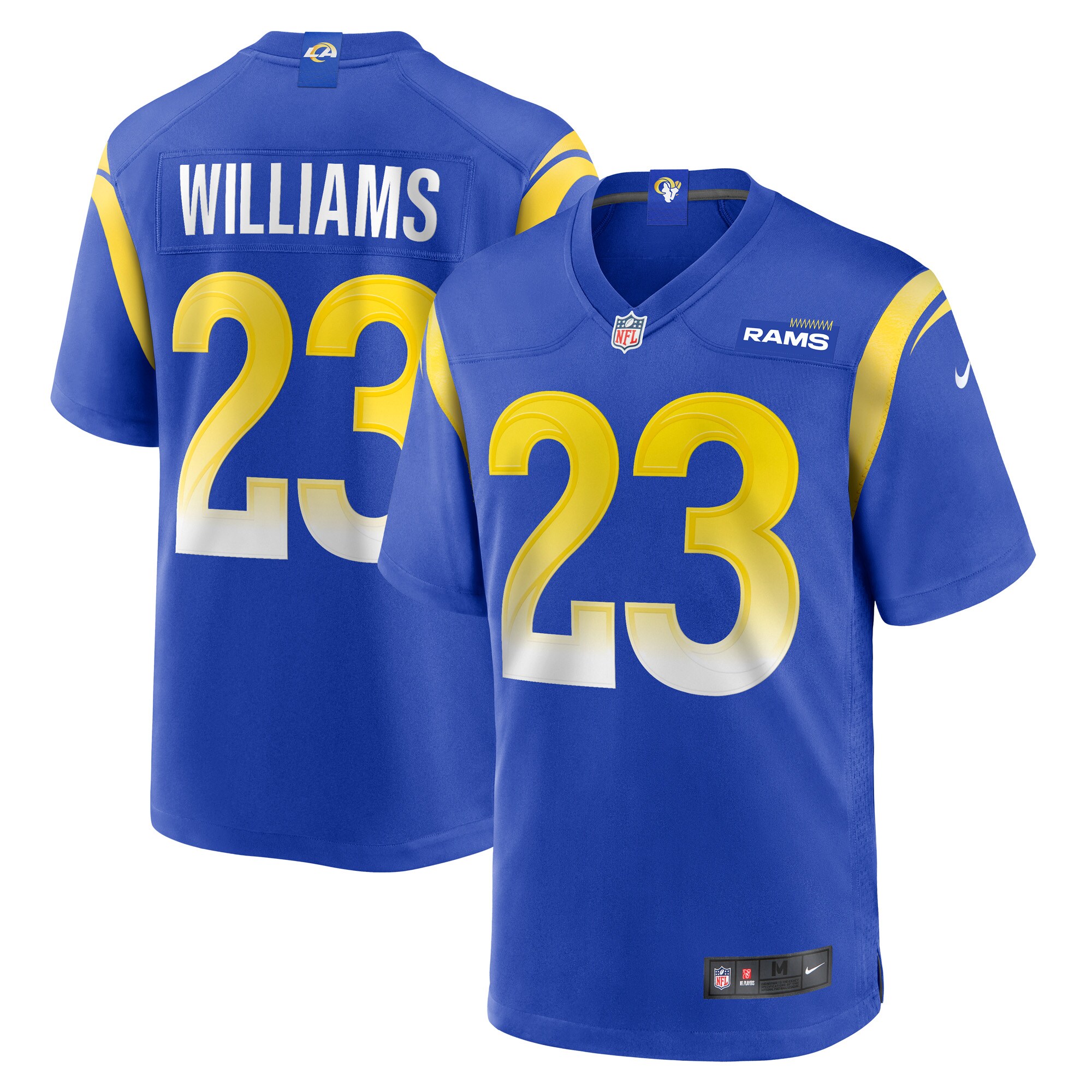 Kyren Williams #23 Los Angeles Rams  Game Jersey -  White