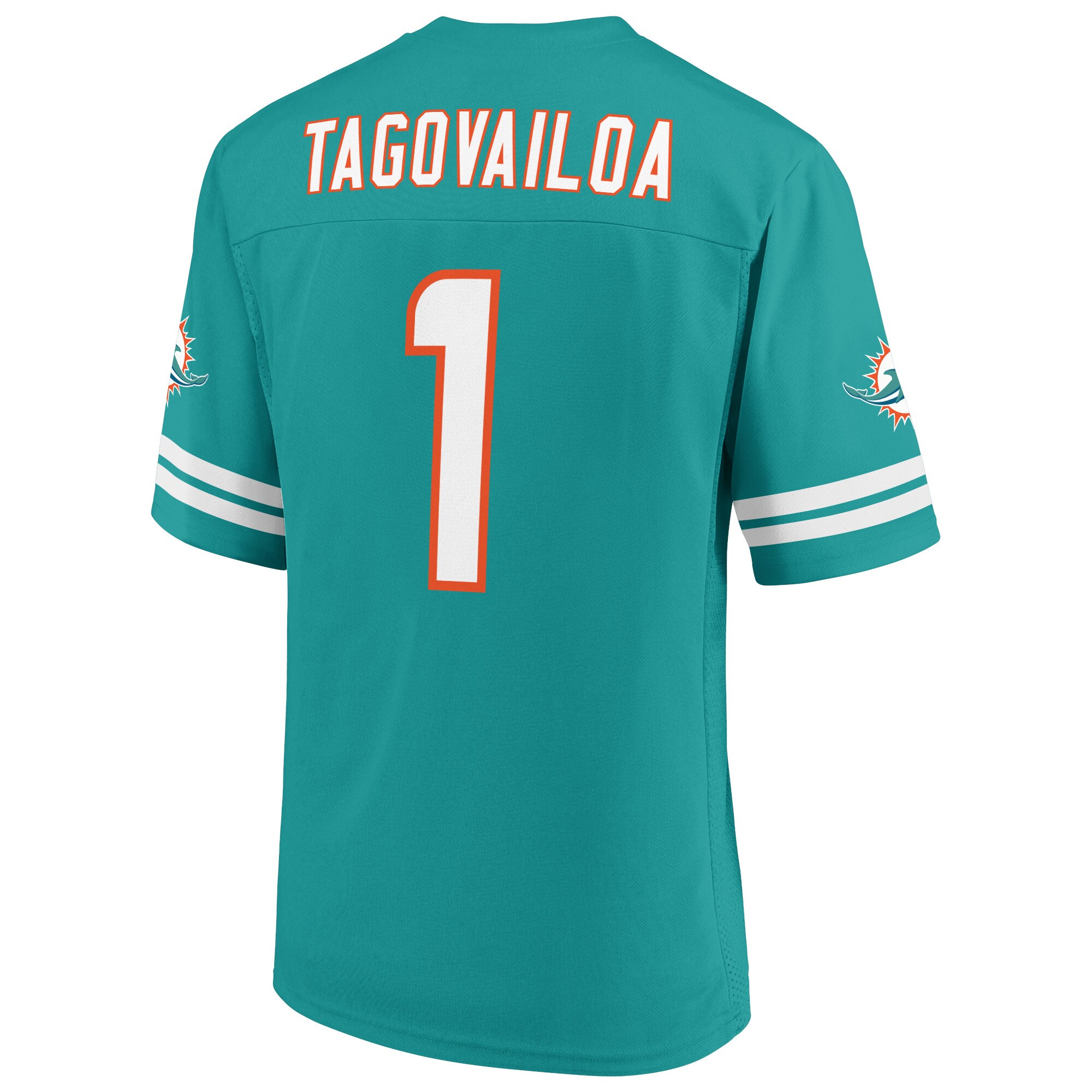Men's Tua Tagovailoa Aqua Miami Dolphins Mass Player Jersey