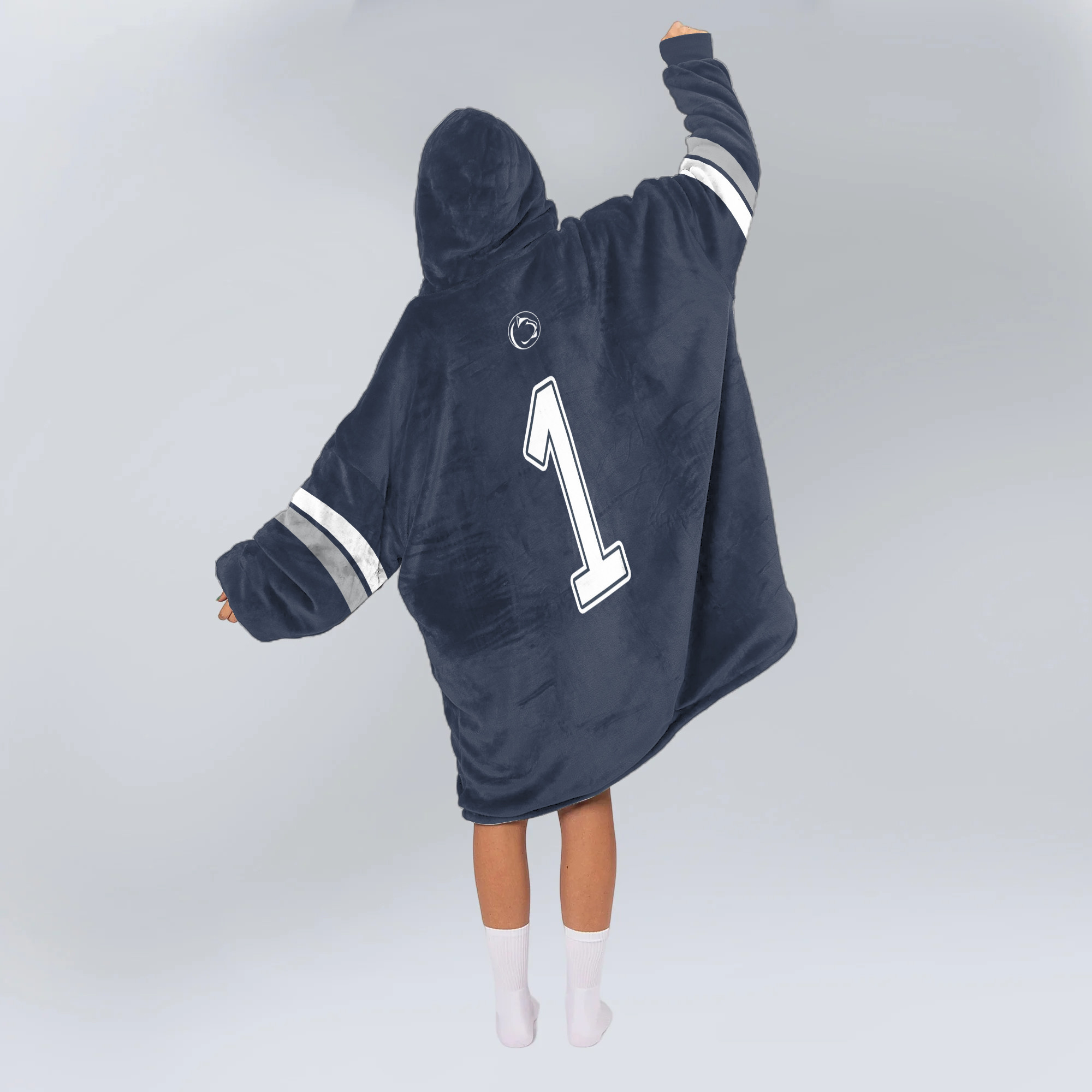 Adult #1 Penn State Football Unisex Blanket Hoodie