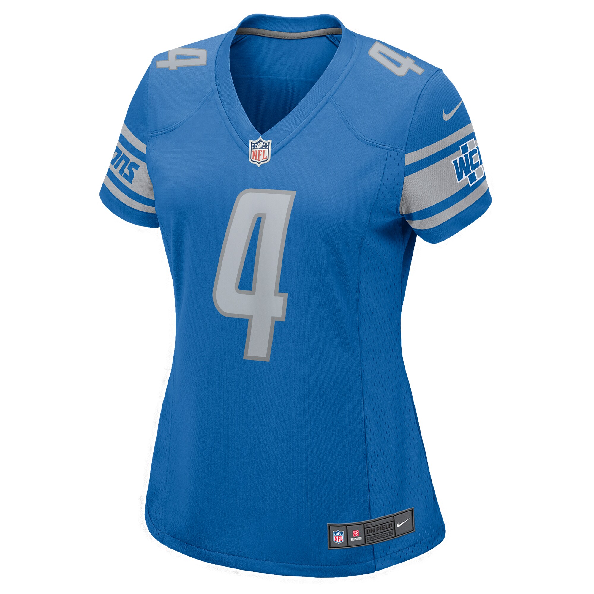 Emmanuel Moseley Detroit Lions  Women's Game Jersey - Blue