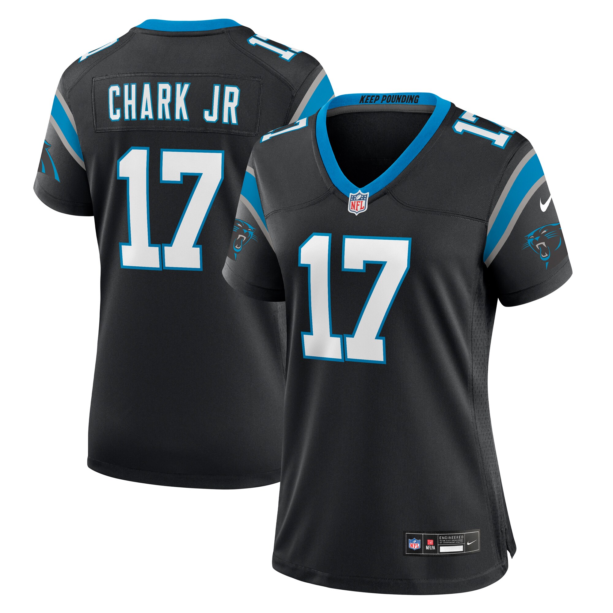 DJ Chark Jr. Carolina Panthers Women's Game Jersey - Black