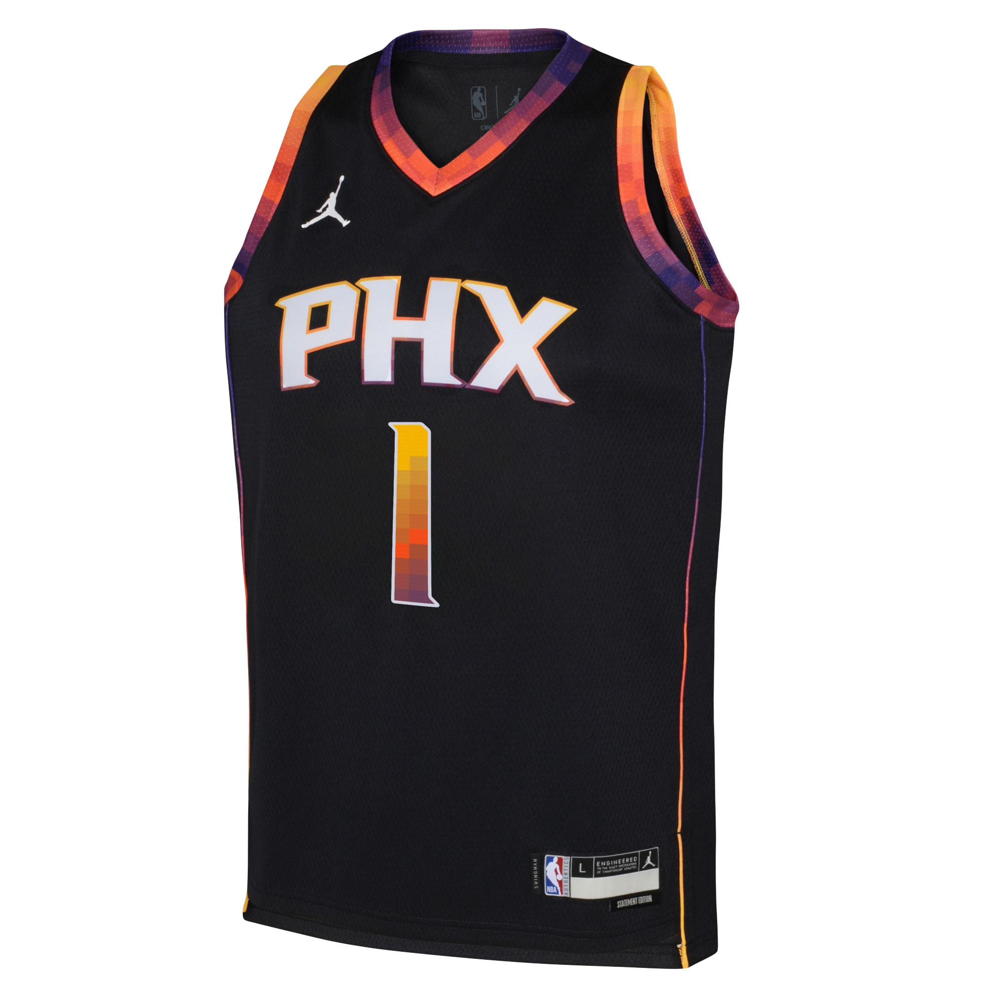 Devin Booker Phoenix Suns  Youth Swingman Jersey - Statement Edition - Black