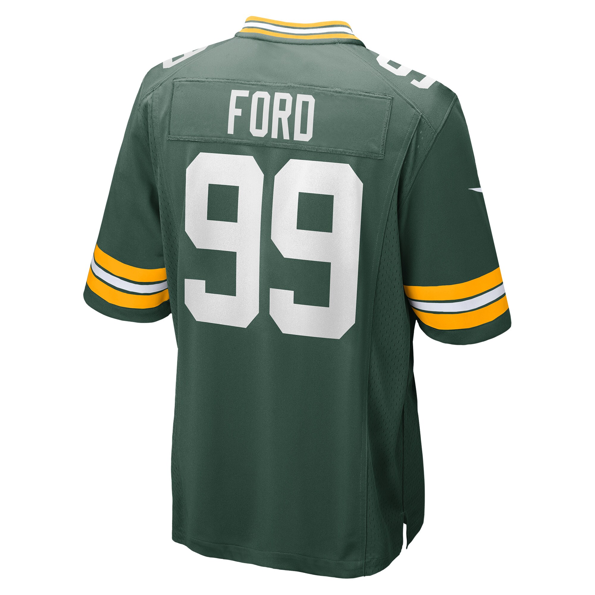 Jonathan Ford Green Bay Packers  Game Player Jersey - Green