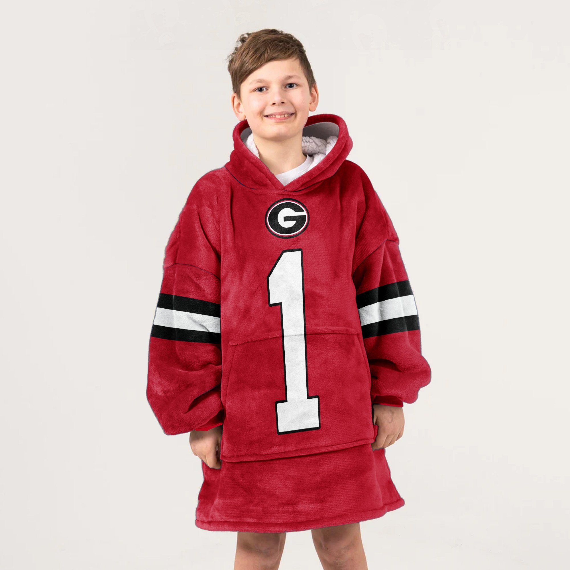 Adult 1 Georgia Football Unisex Blanket Hoodie