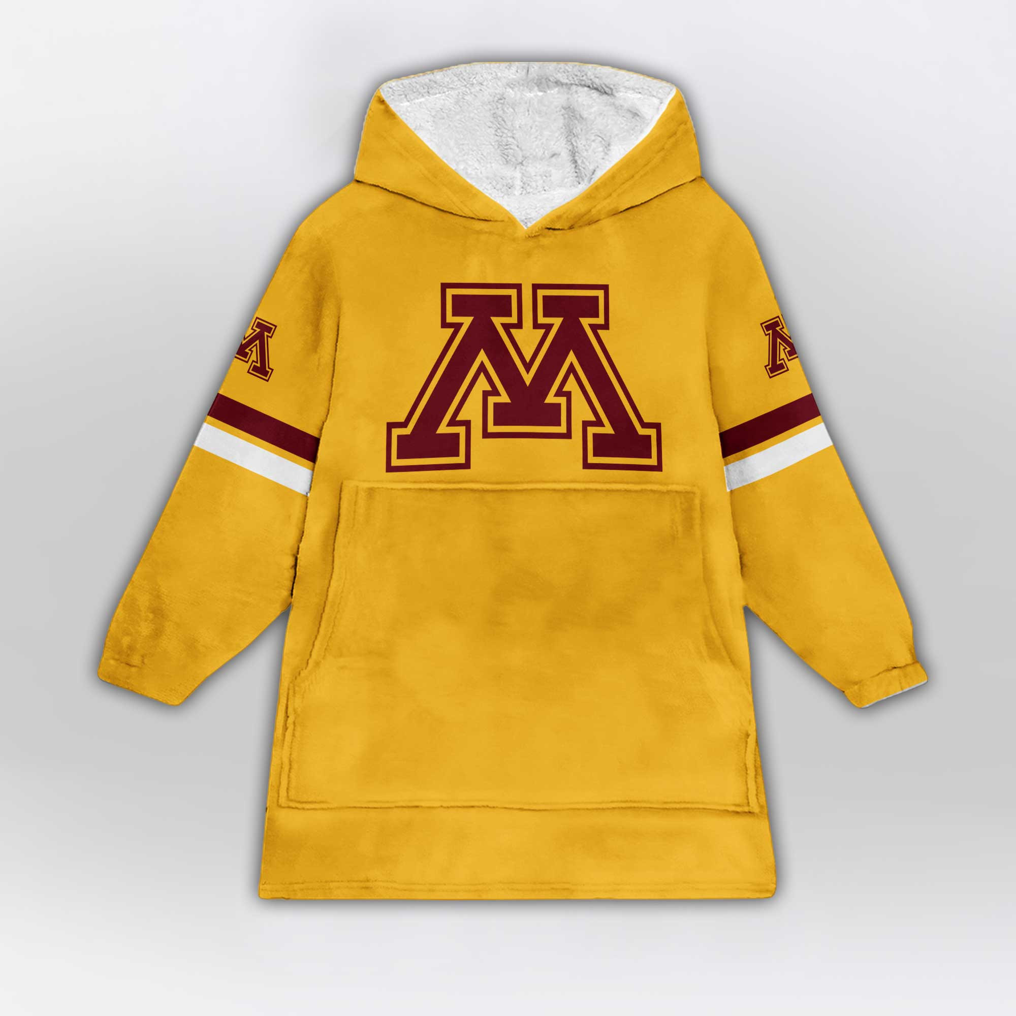 Kid 1 Minnesota Football Unisex Blanket Hoodie