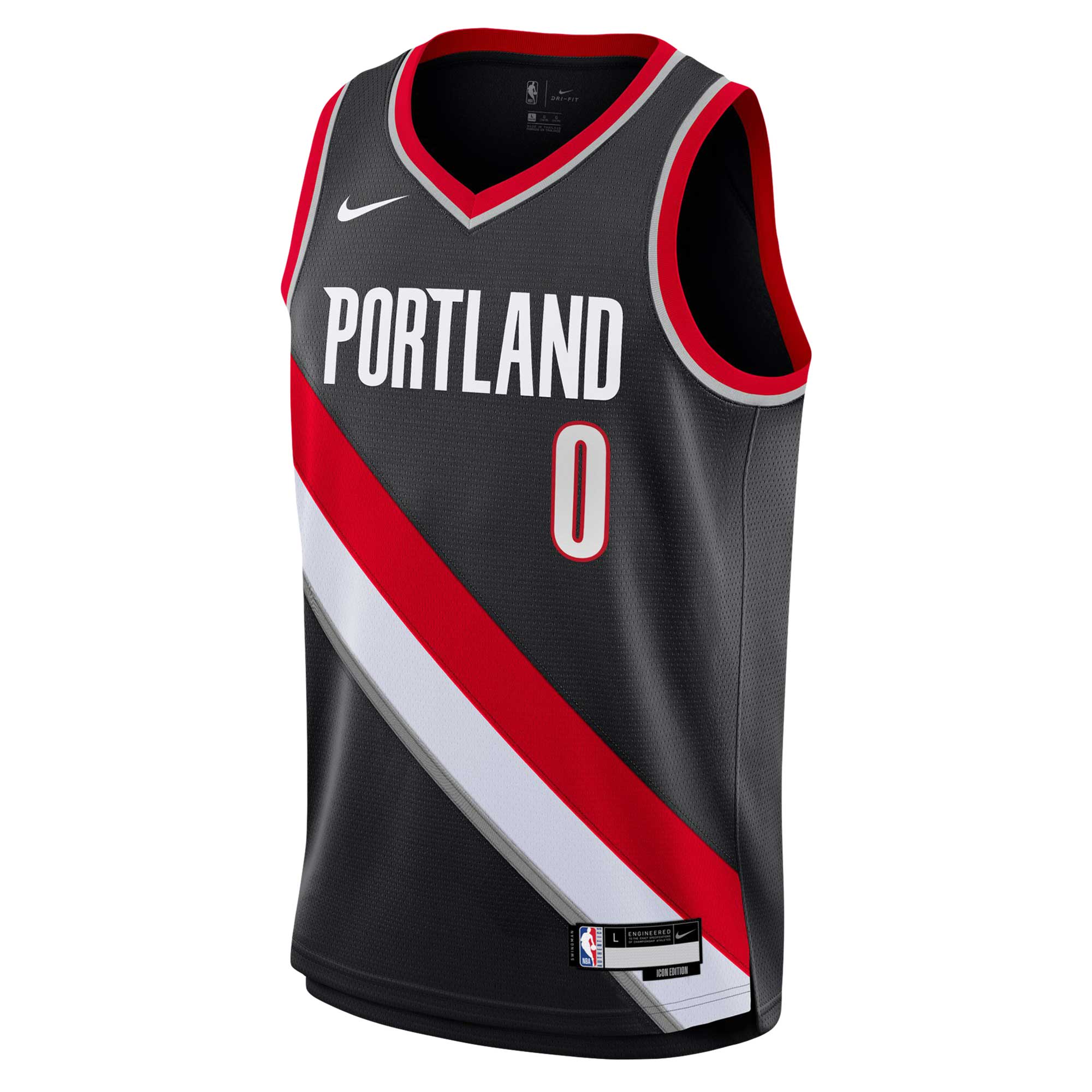 Damian Lillard Portland Trail Blazers Youth Swingman Jersey - Icon Edition - Black