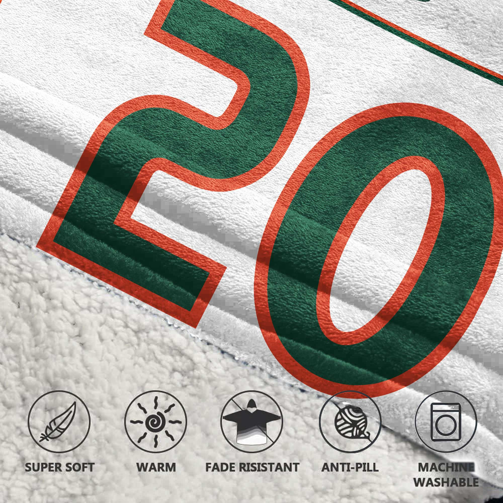 Kid 20 Miami Football Unisex Blanket Hoodie