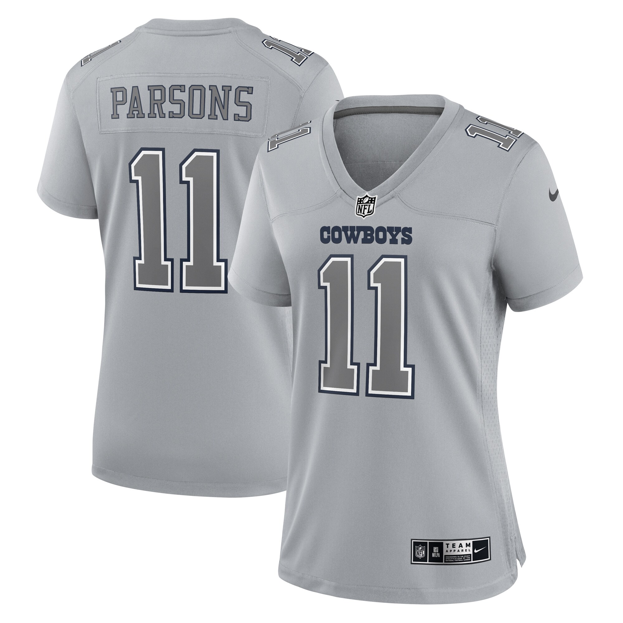 Micah Parsons Dallas Cowboys Women's Atmosphere Fashion Game Jersey - Gray