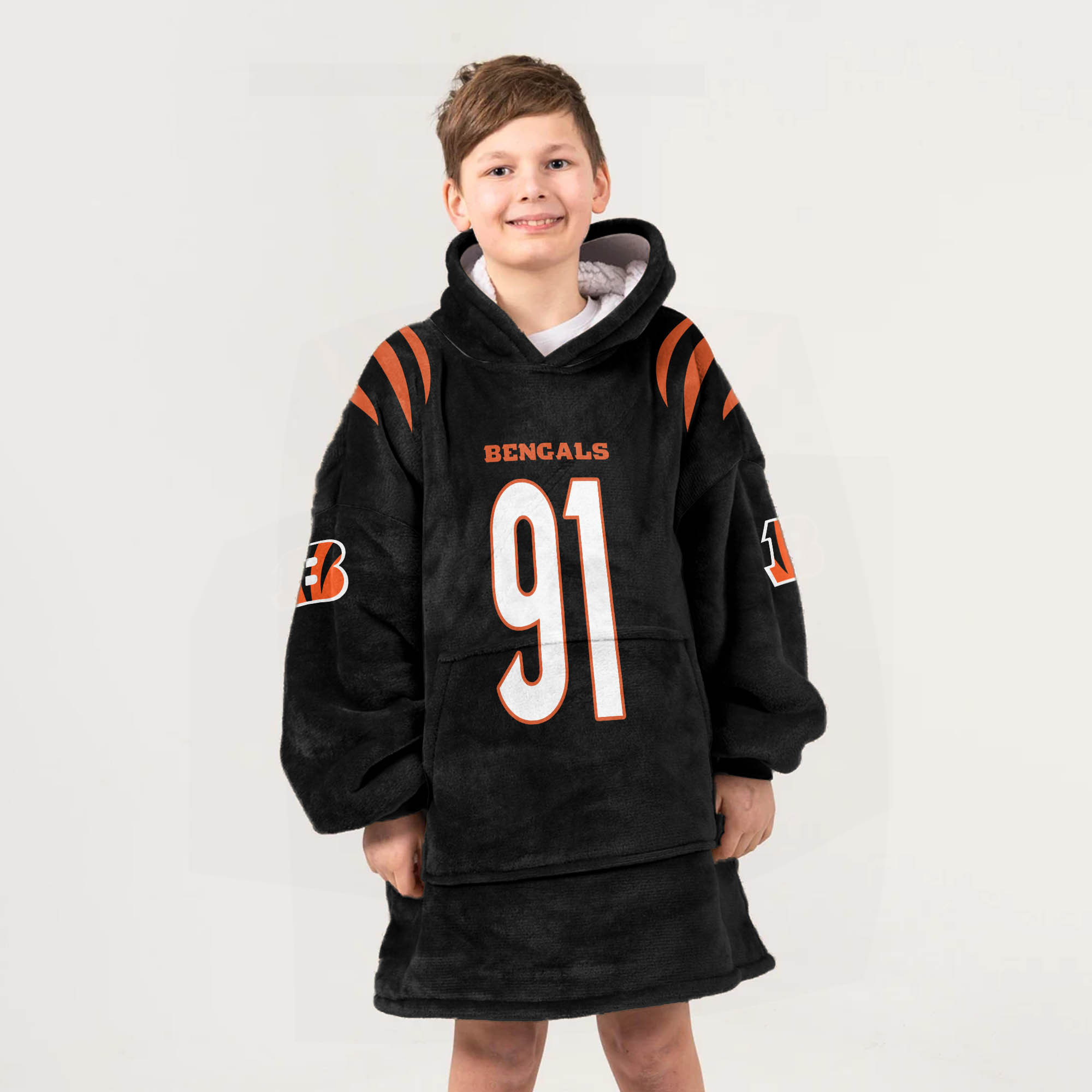 Adult 91 Cincinnati Football Unisex Blanket Hoodie