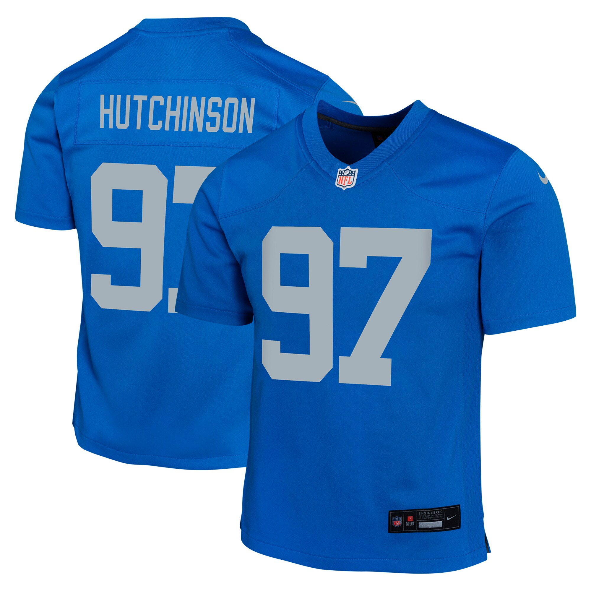 Aidan Hutchinson Detroit Lions Youth Alternate Game Jersey -  Blue
