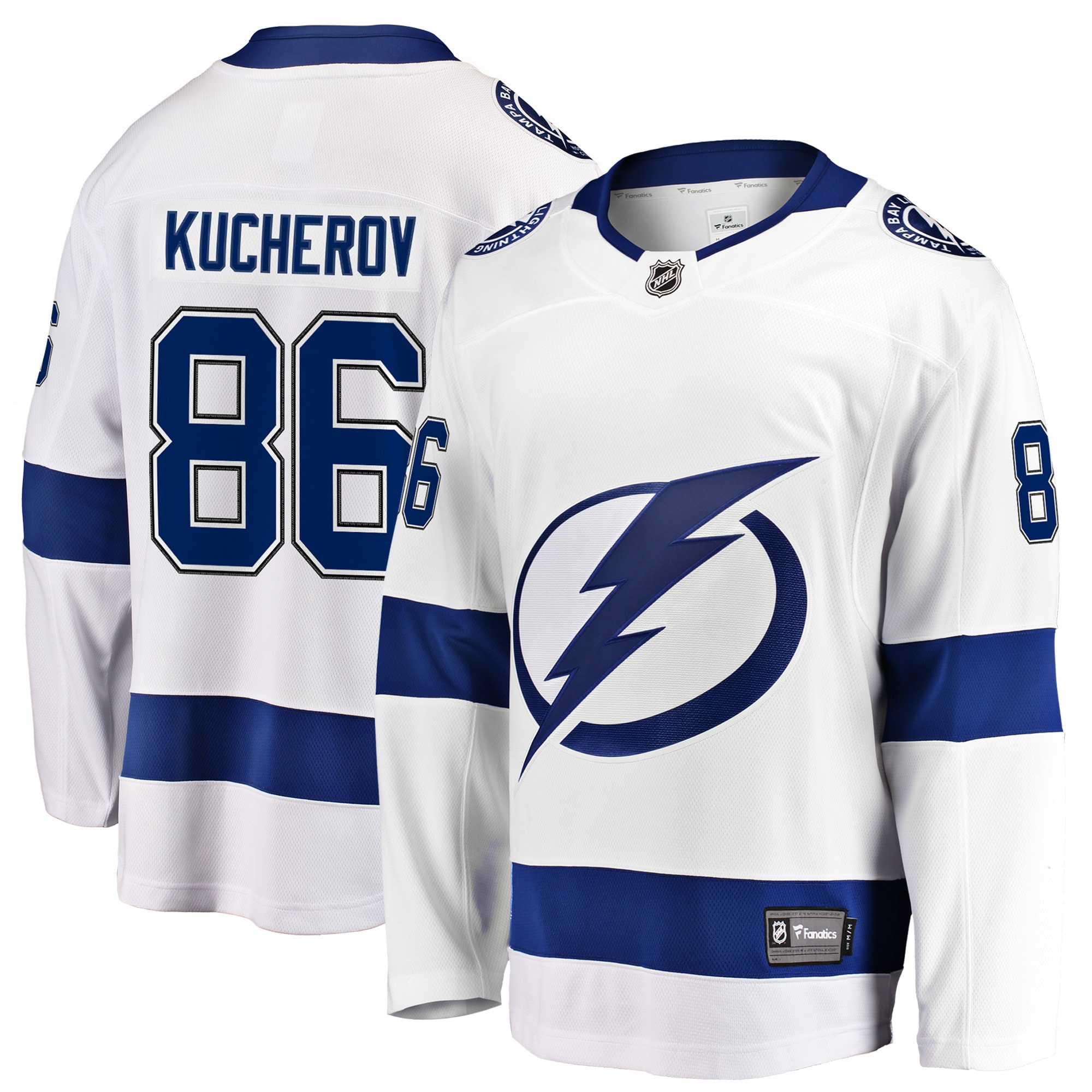 Nikita Kucherov Tampa Bay Lightning Away Premier Breakaway Player Jersey - White