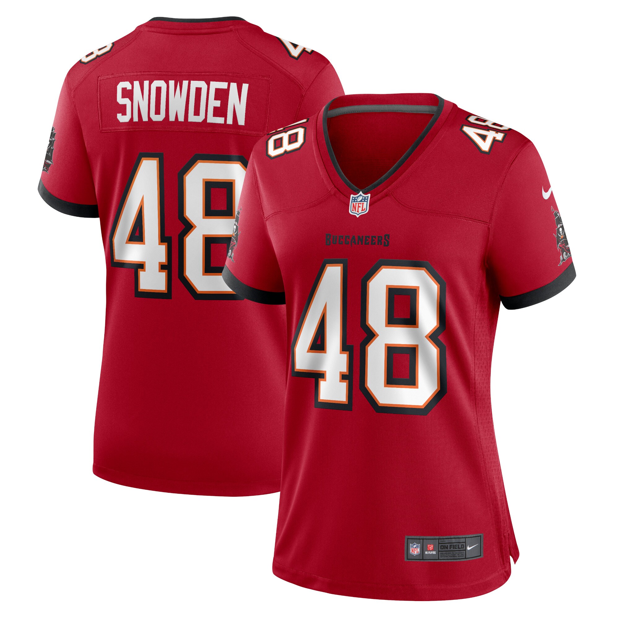 Charles Snowden Tampa Bay Buccaneers  Women's Home Game Player Jersey - Red