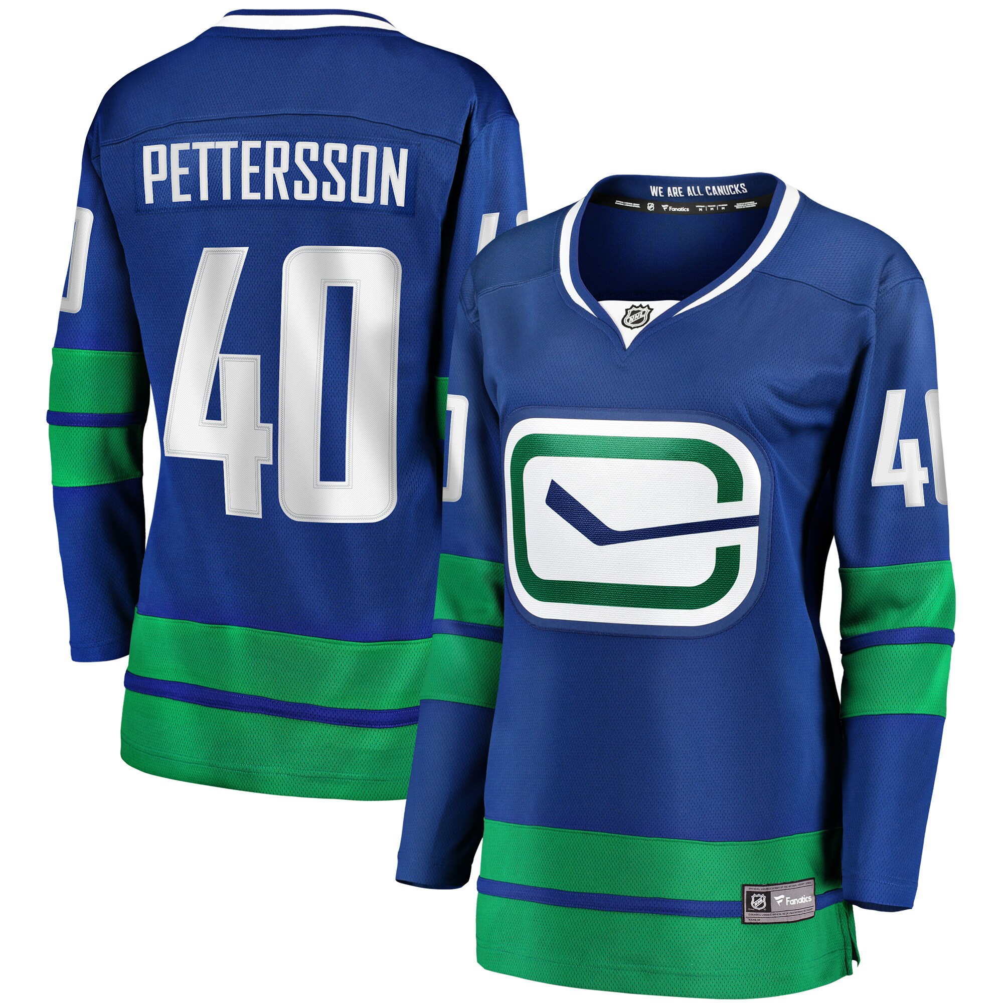 Elias Pettersson Vancouver Canucks Women's 2019/20 Alternate Premier Breakaway Player Jersey - Royal