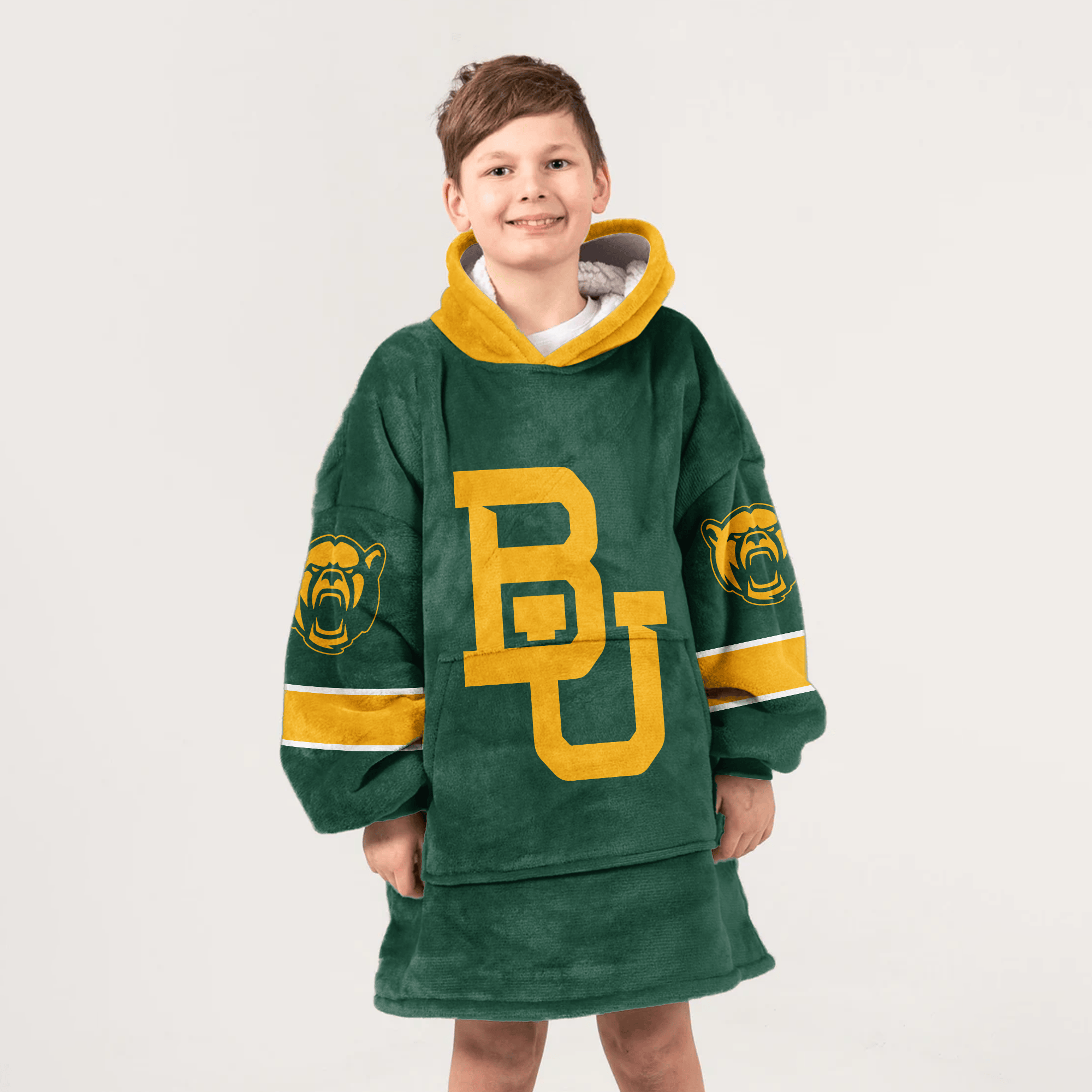 Kid #1 Baylor Football Unisex Blanket Hoodie