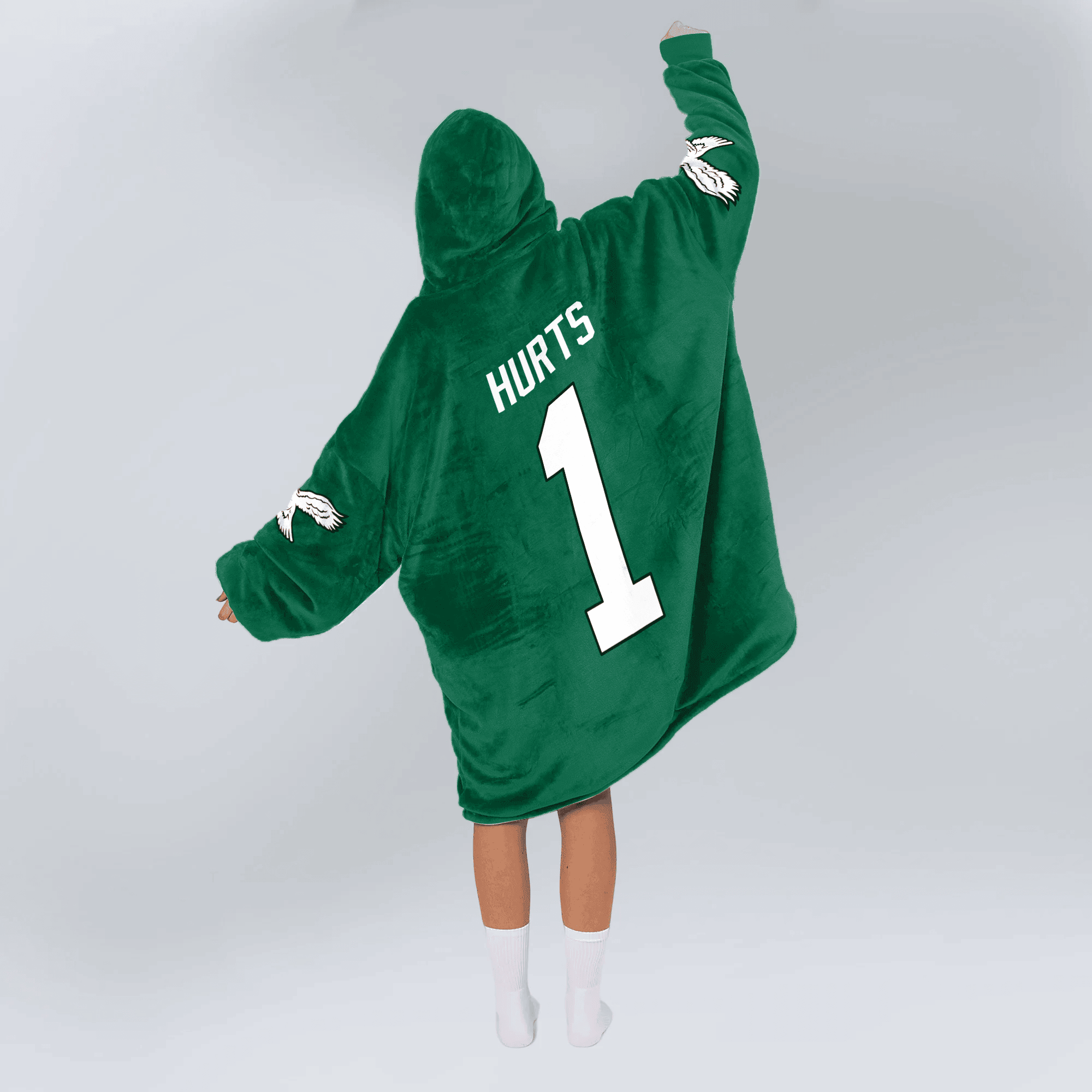 Adult Captain 1 Philadelphia Football Unisex Blanket Hoodie