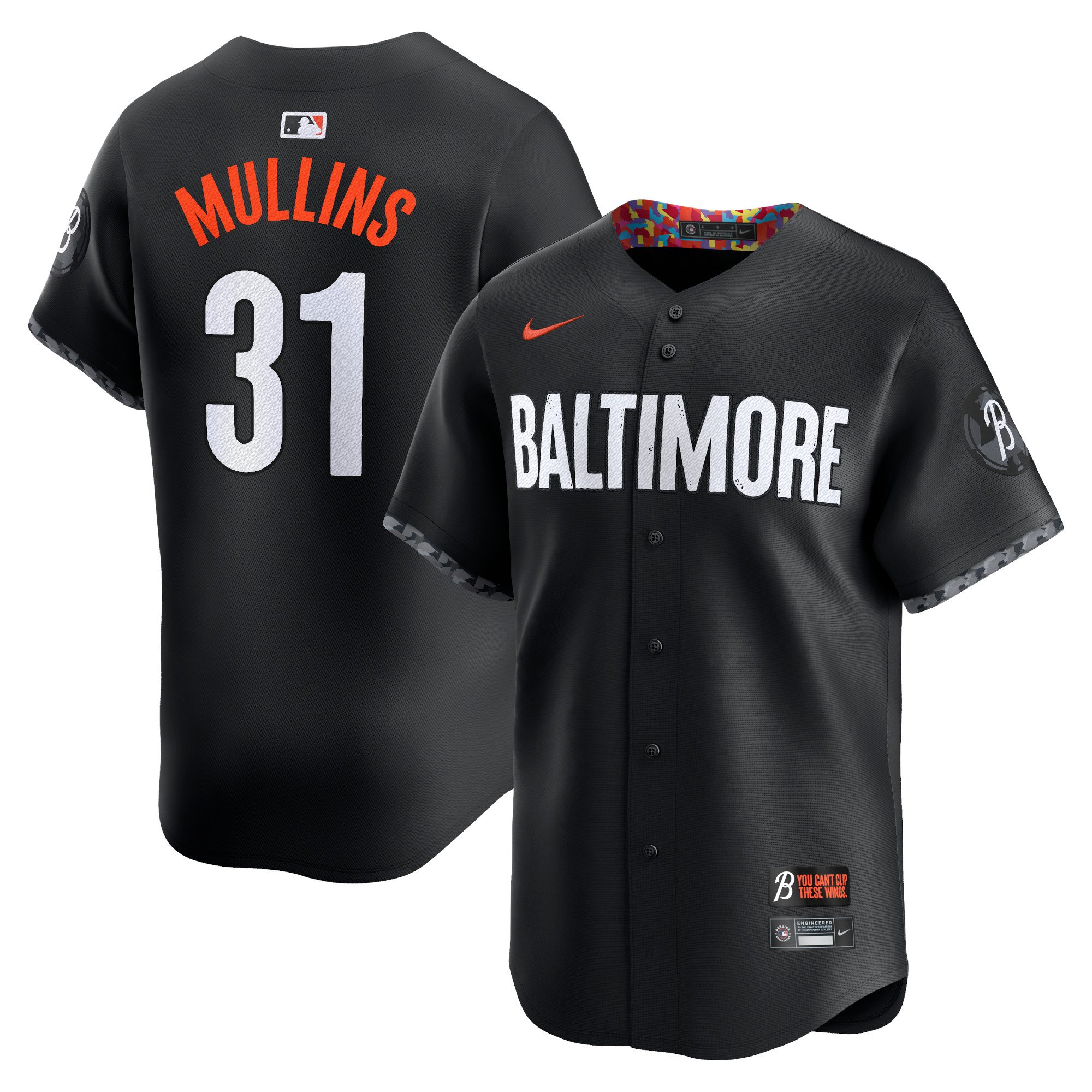 Men's Baltimore Orioles Cedric Mullins  Black City Connect Limited Player Jersey