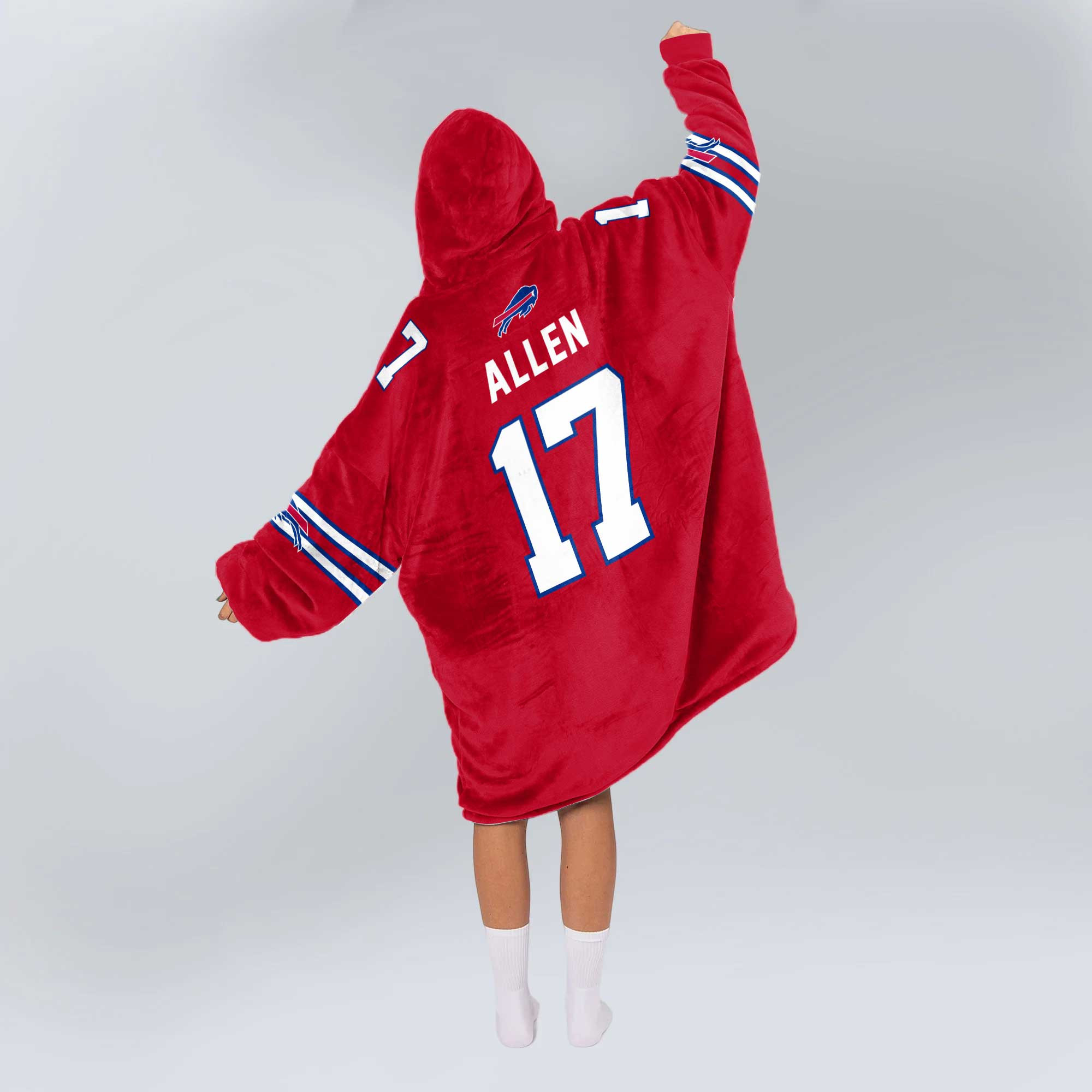Adult Mafia J.A 17 Buffalo Football Unisex Blanket Hoodie