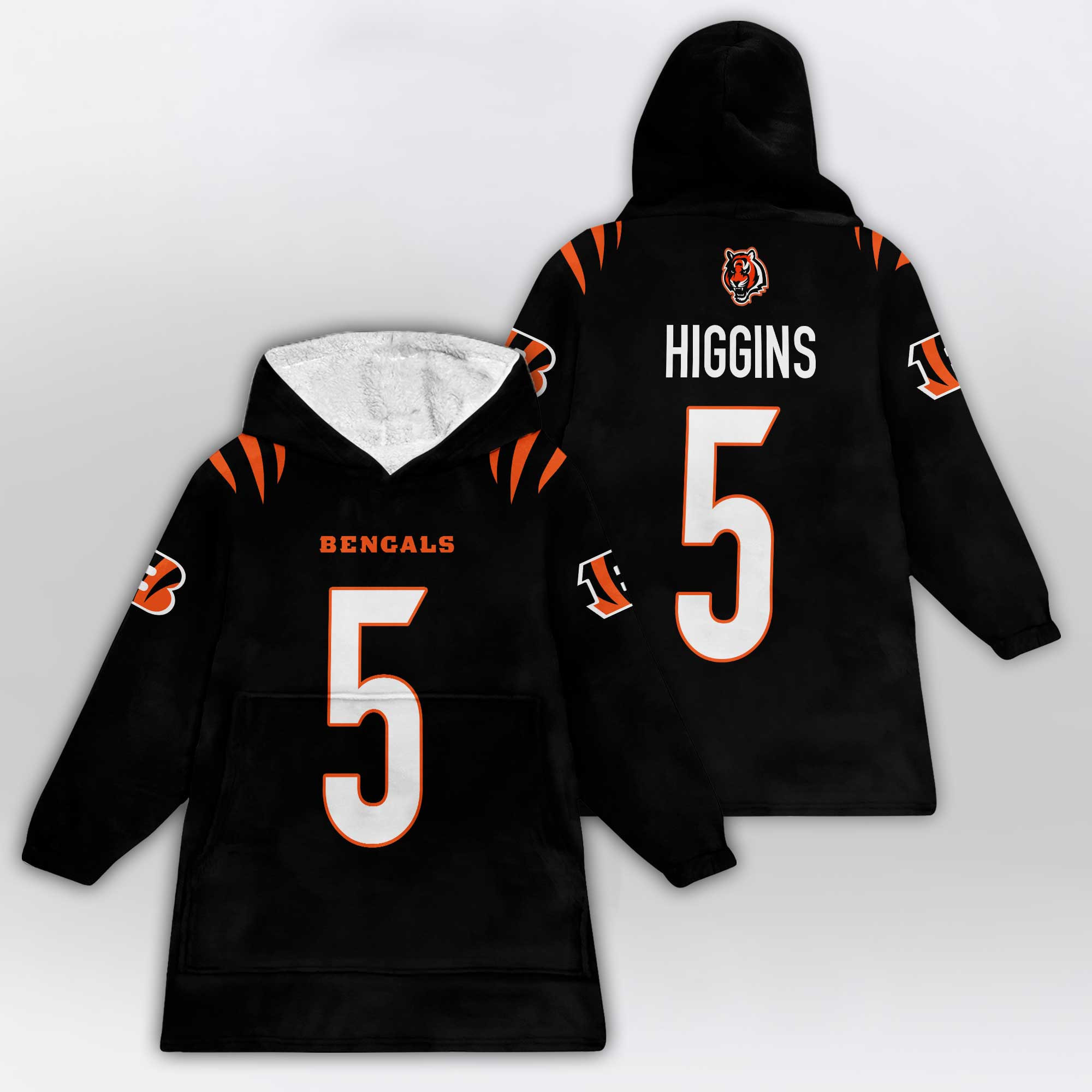 Kid 5 Cincinnati Football Unisex Blanket Hoodie