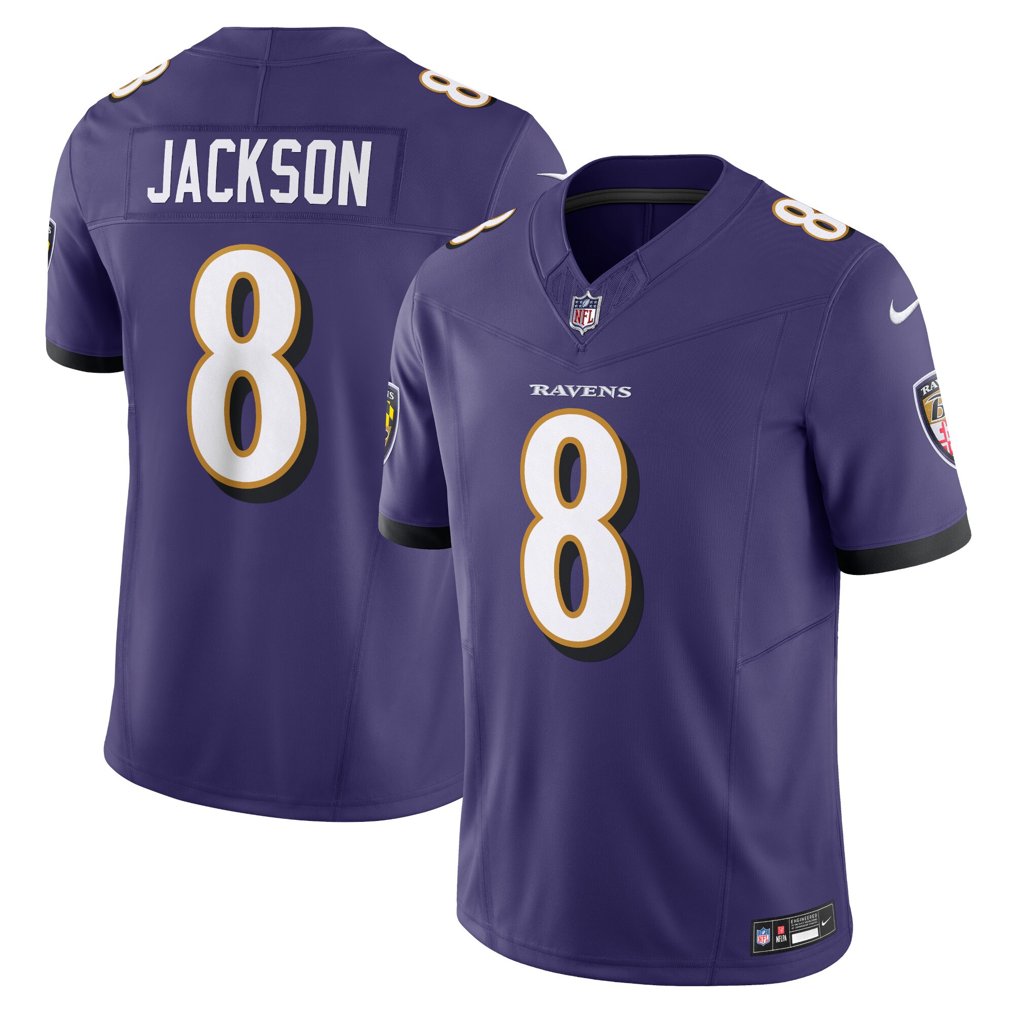 Lamar Jackson Baltimore Ravens  Vapor F.U.S.E. Limited Jersey - Purple