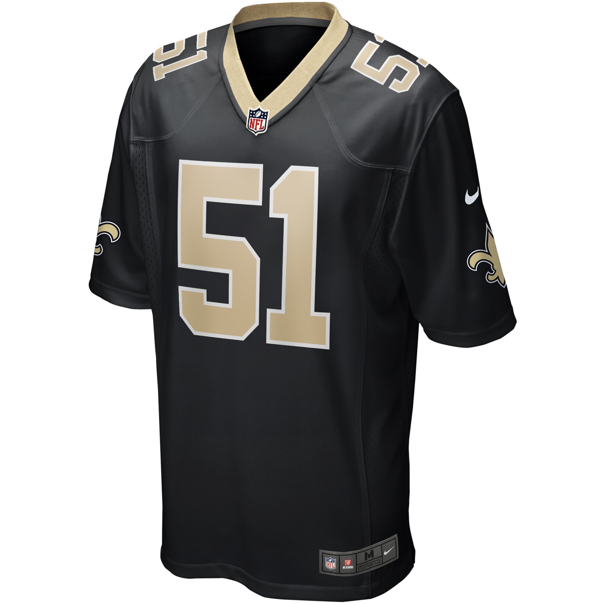 Cesar Ruiz New Orleans Saints Game Jersey - Black