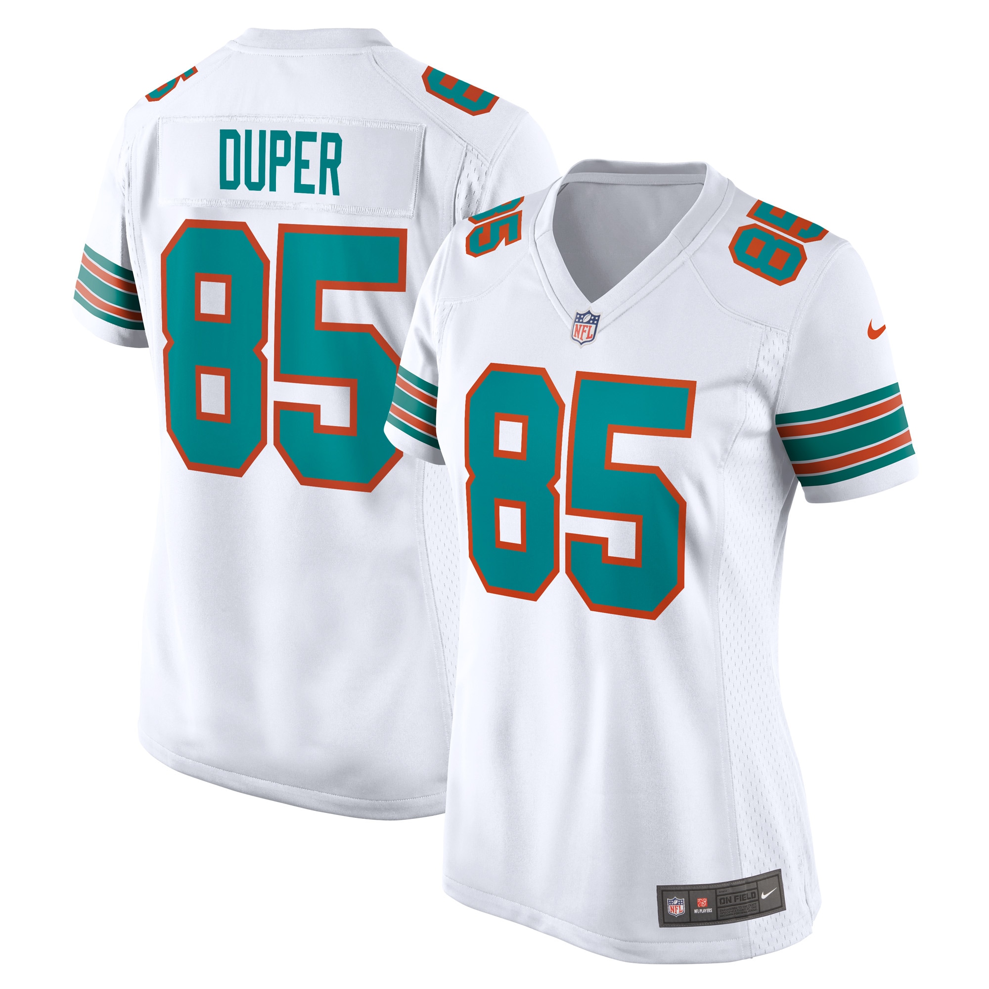 Mark Duper Miami Dolphins Women's Game Retired Player Jersey - Aqua