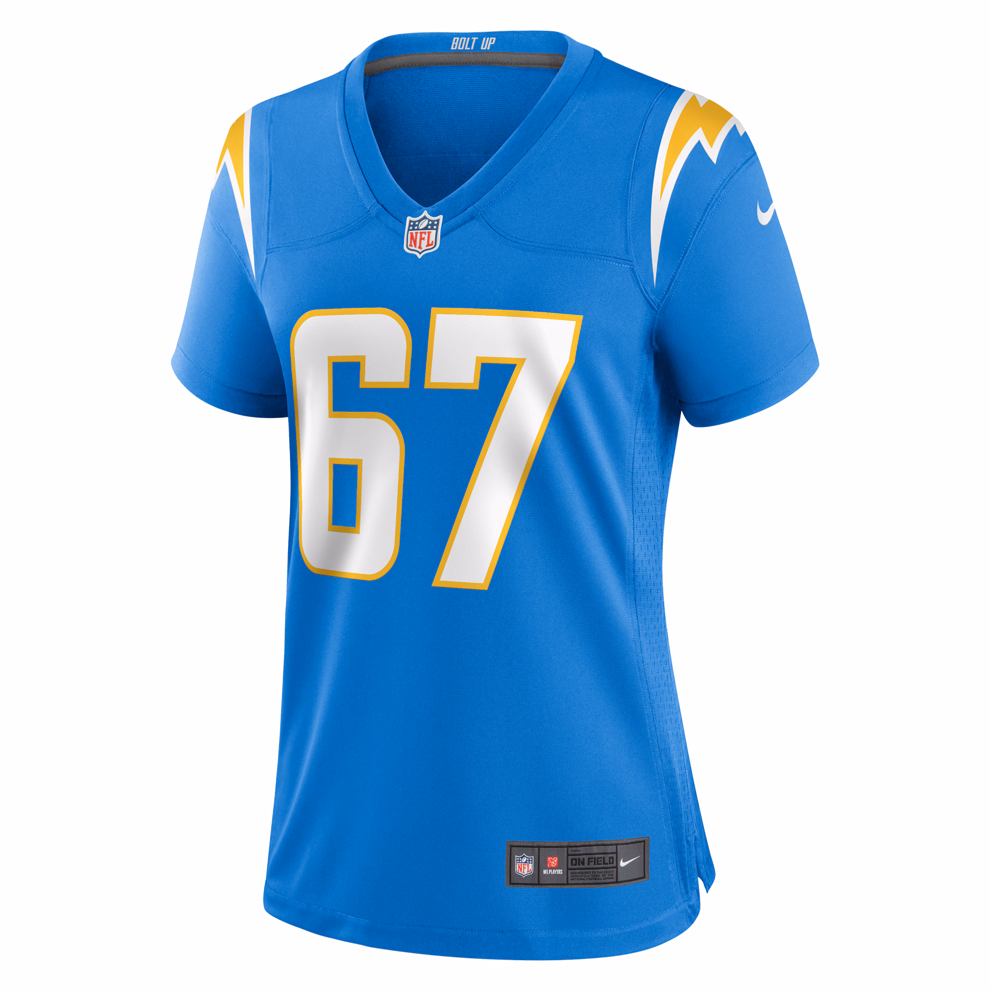 CJ Okoye Los Angeles Chargers Women's Team Game Jersey -  Powder Blue