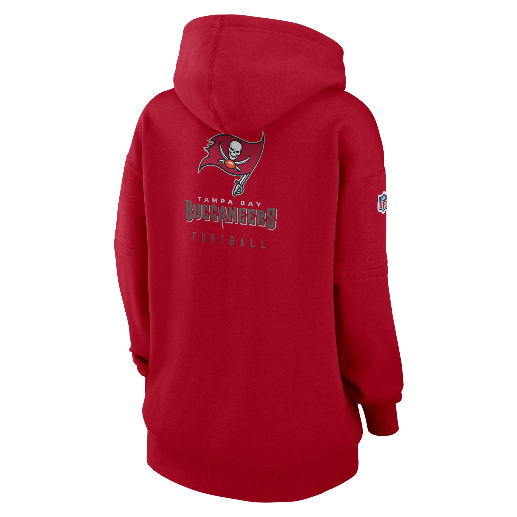 Tampa Bay Buccaneers  Women's 2023 Sideline Club Fleece Pullover Hoodie - Red