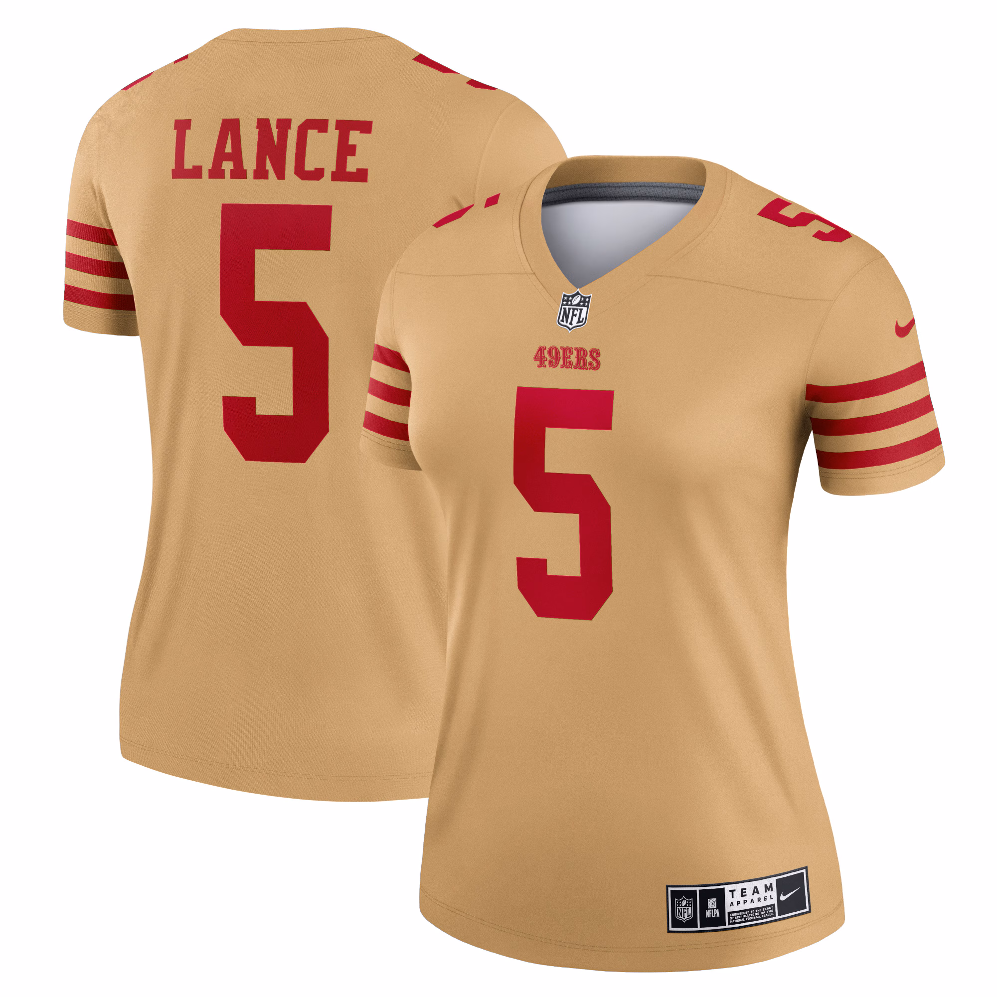 Trey Lance San Francisco 49ers Women's Team Inverted Legend Jersey - Gold