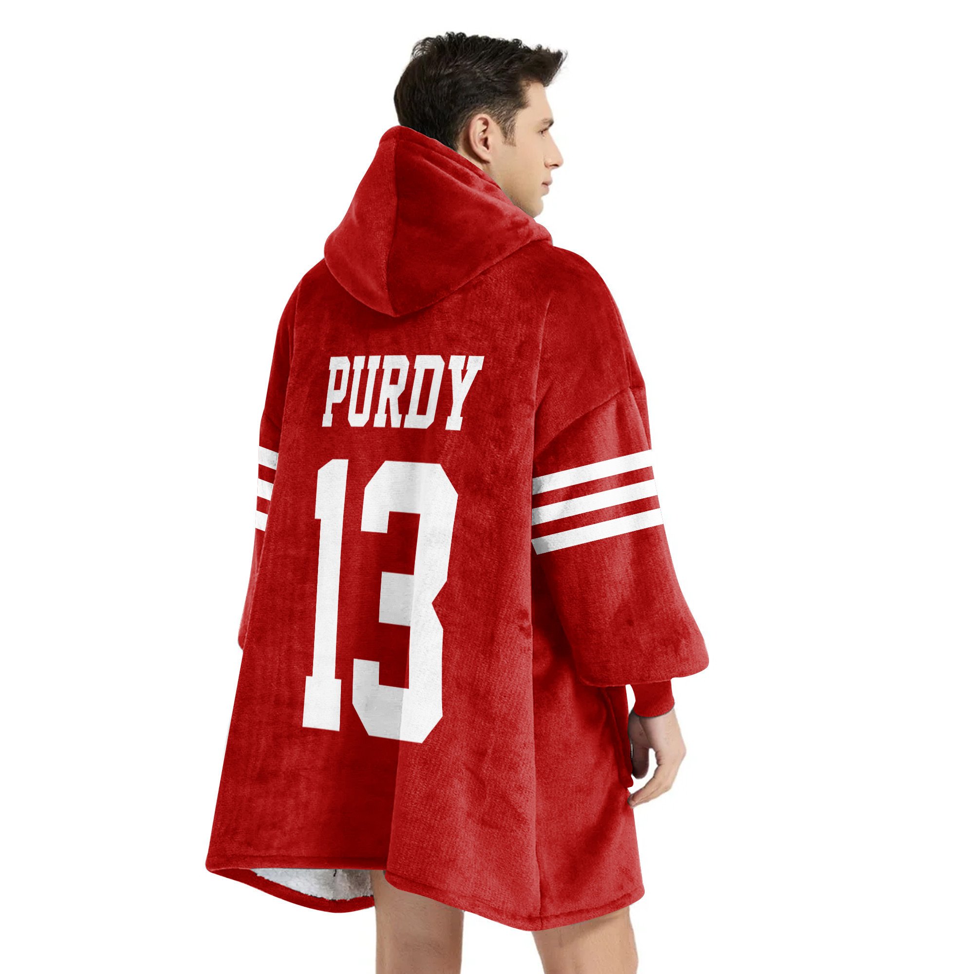 Adult 13 San Francisco 49ers Football Unisex Blanket Hoodie