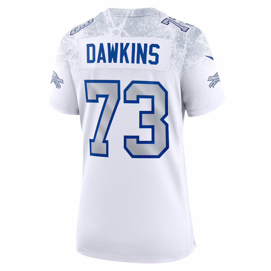 Dion Dawkins #73 Buffalo Bills Women's 2025 Rivalries Collection Game Jersey - White