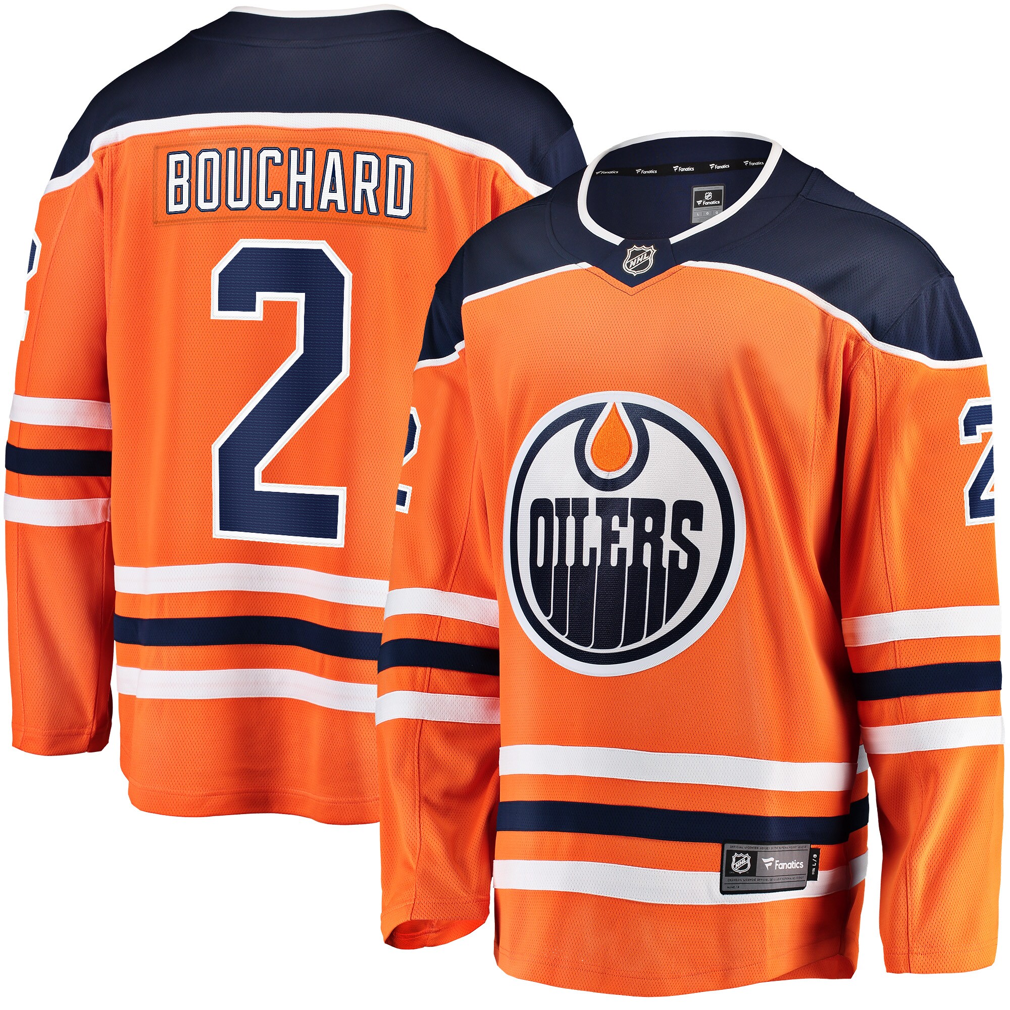Evan Bouchard Edmonton Oilers Home Breakaway Jersey - Orange
