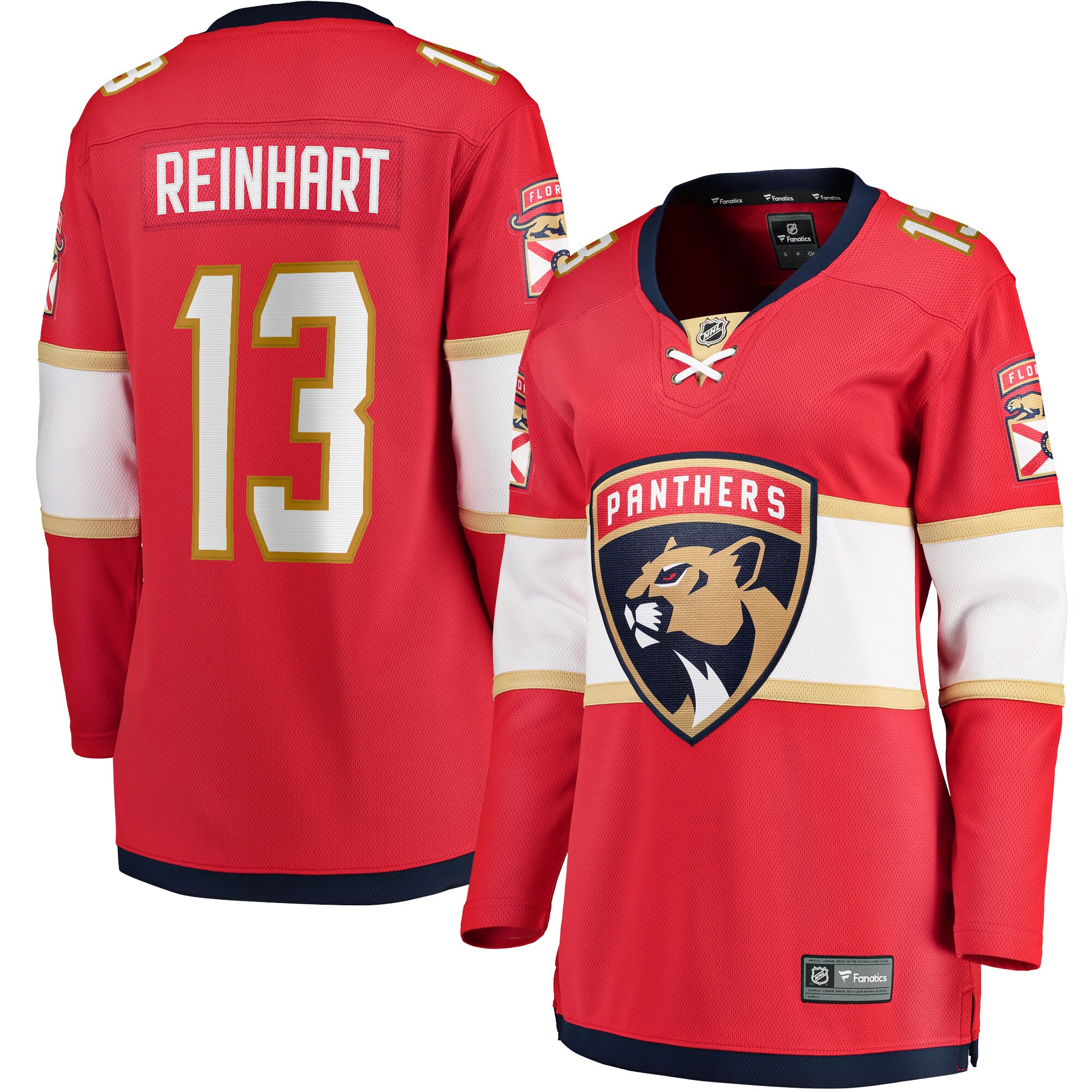 Sam Reinhart Florida Panthers Women's Breakaway Player Jersey - Red
