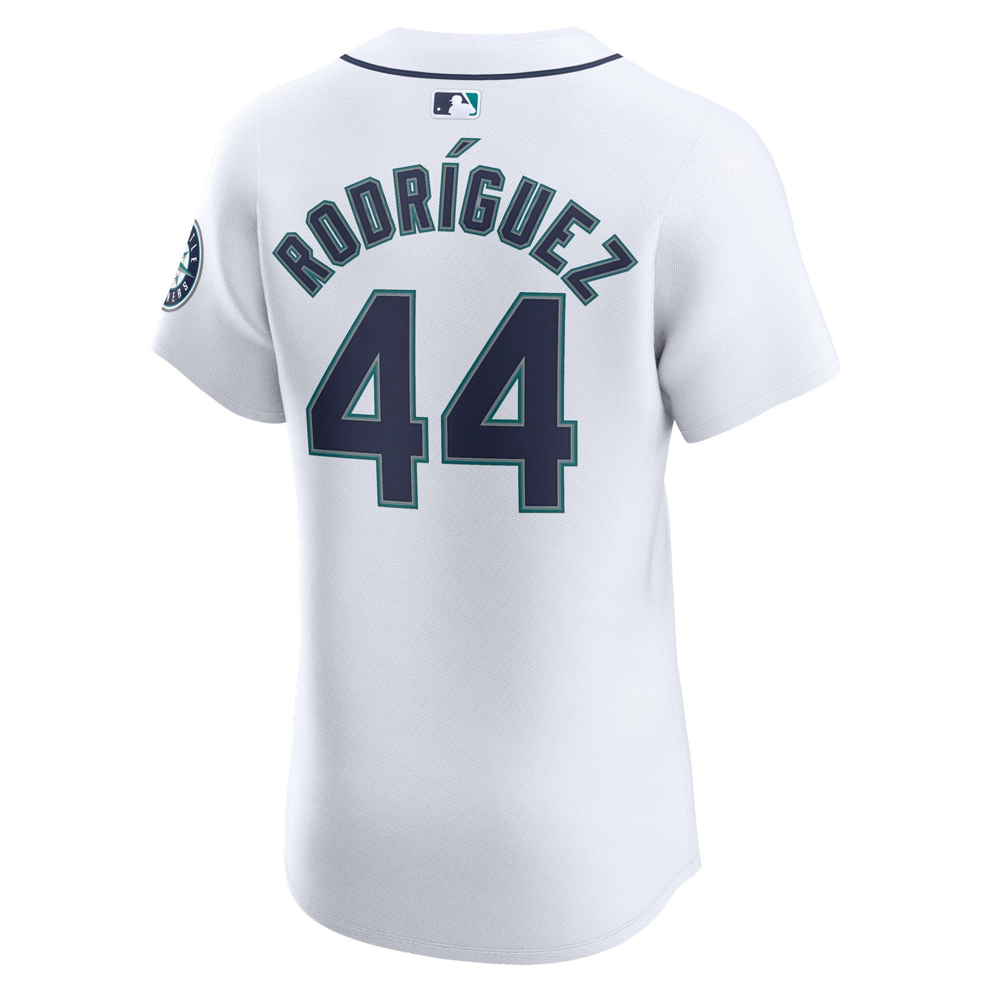 Men's Seattle Mariners Julio RodrÃguez  White Home Elite Player Jersey