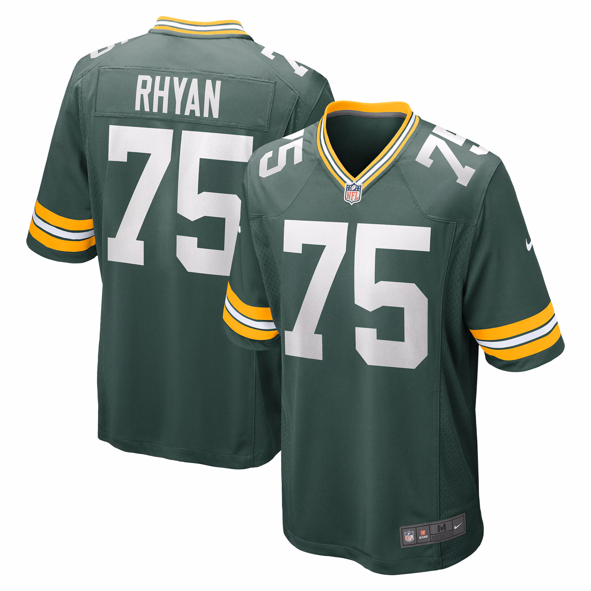 Sean Rhyan Green Bay Packers Game Player Jersey - Green