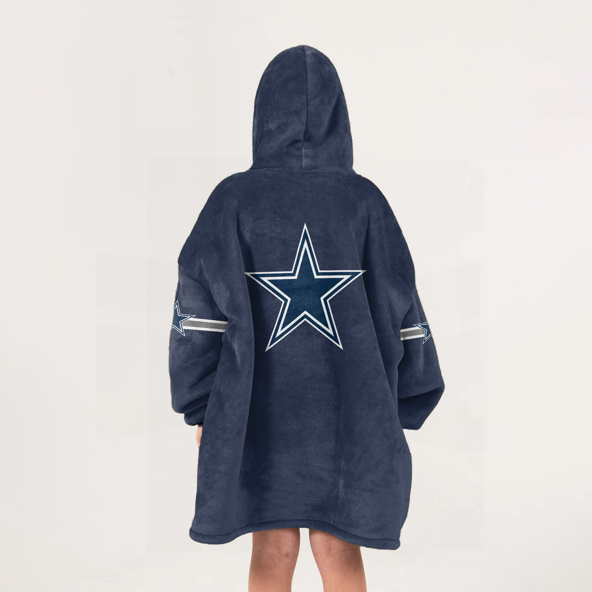 Adult Dallas Football Unisex Blanket Hoodie