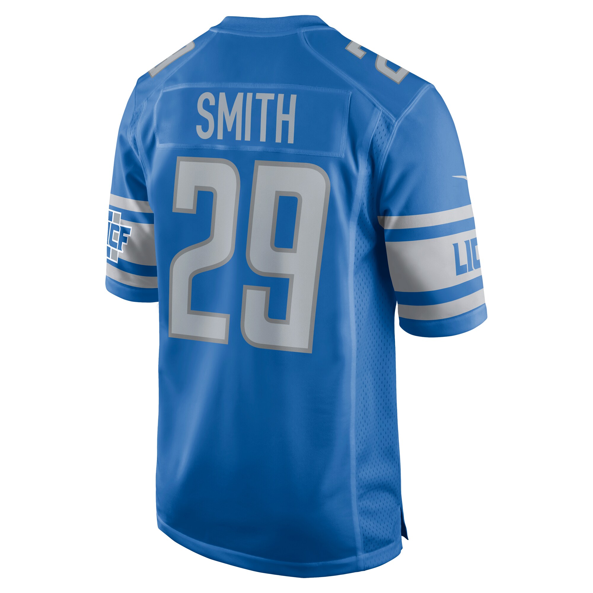 Saivion Smith Detroit Lions  Home Game Player Jersey - Blue