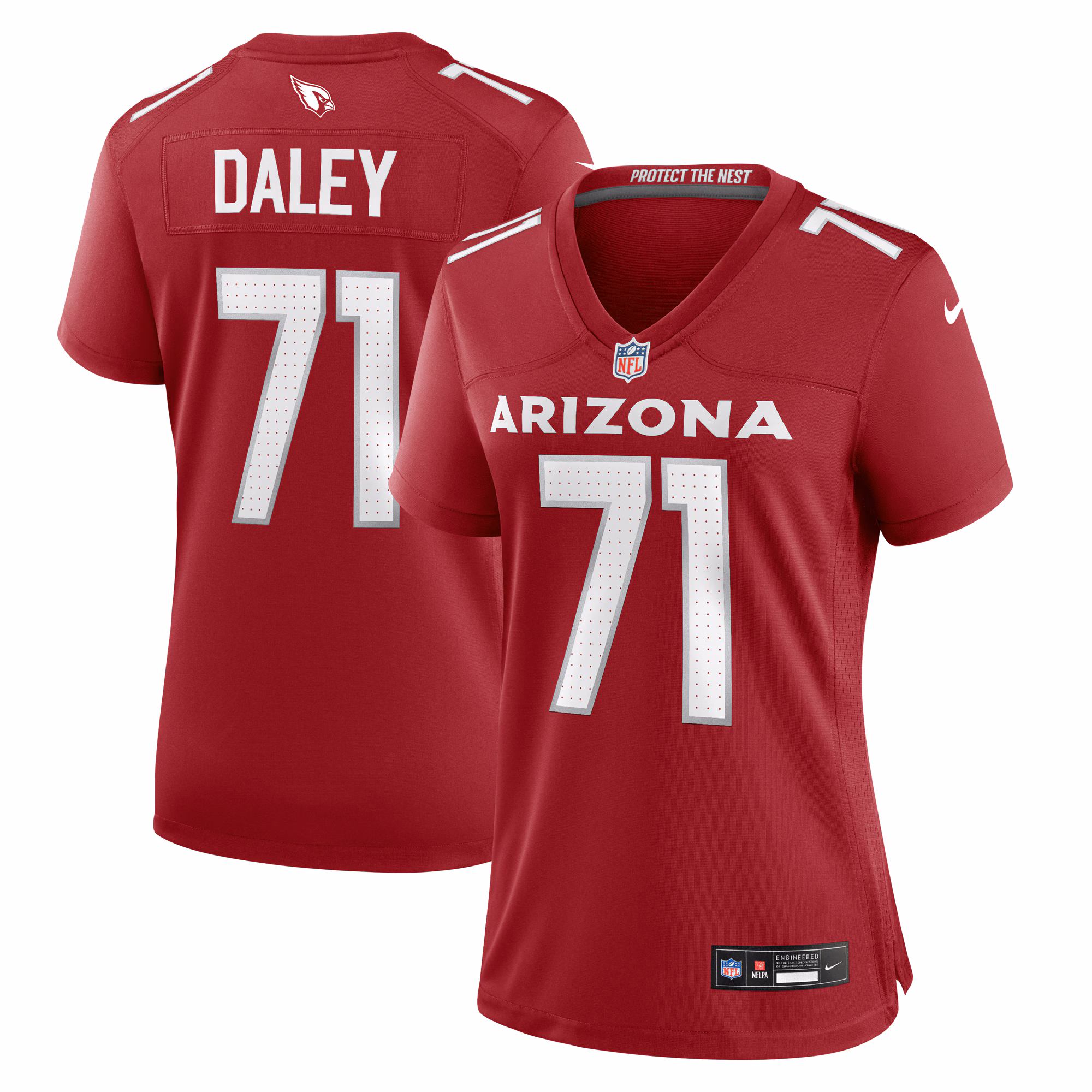 Dennis Daley Arizona Cardinals Women's Women's Team Color Jersey - Cardinal