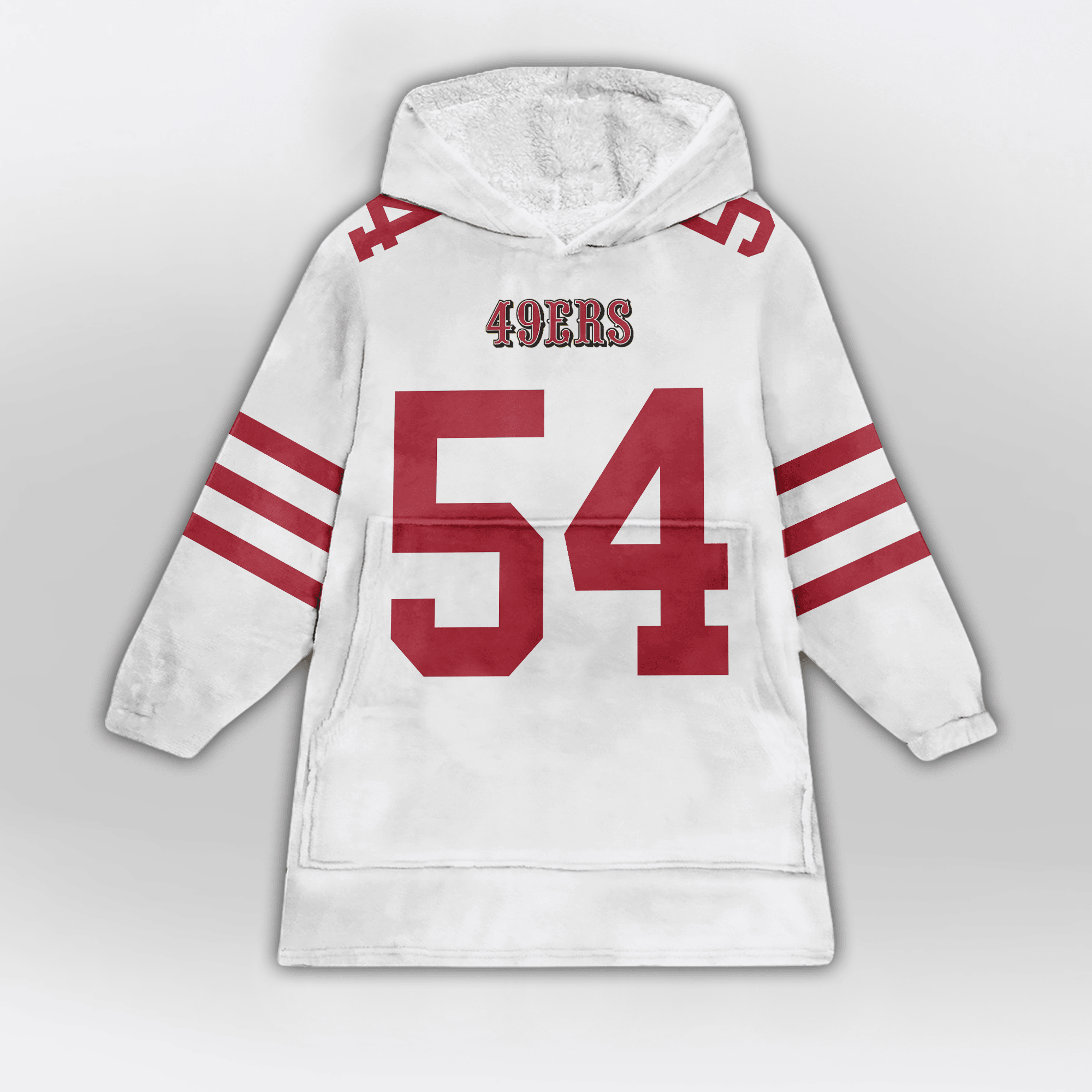 Adult F.W 54 San Francisco 49ers Football Unisex Blanket Hoodie
