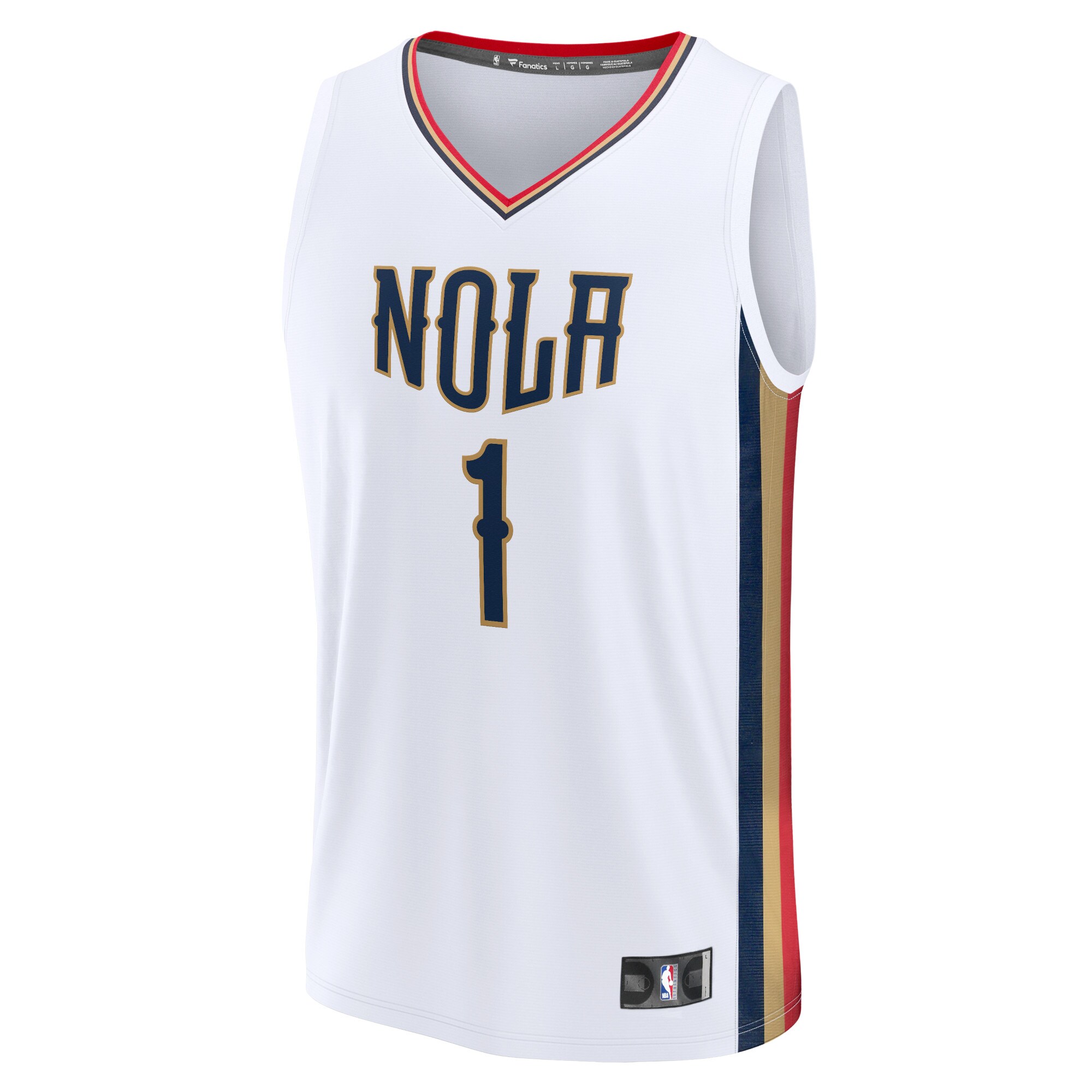Zion Williamson New Orleans Pelicans  2021/22 Fast Break Replica Jersey - City Edition - White