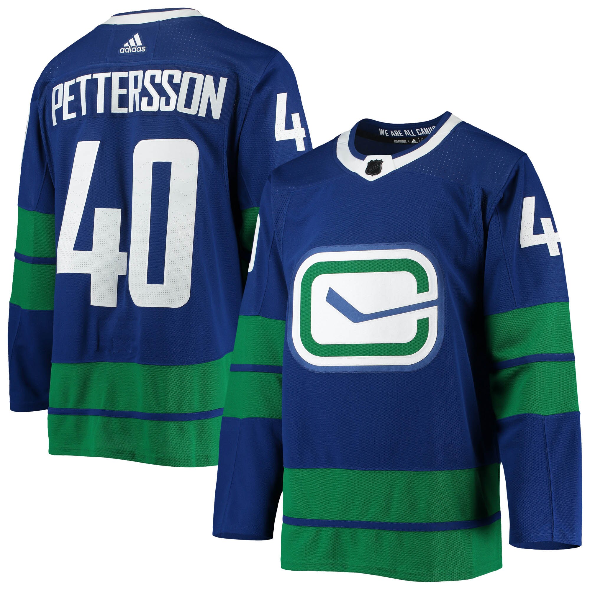 Elias Pettersson Vancouver Canucks  2020/21 Authentic Alternate Player Jersey - Blue