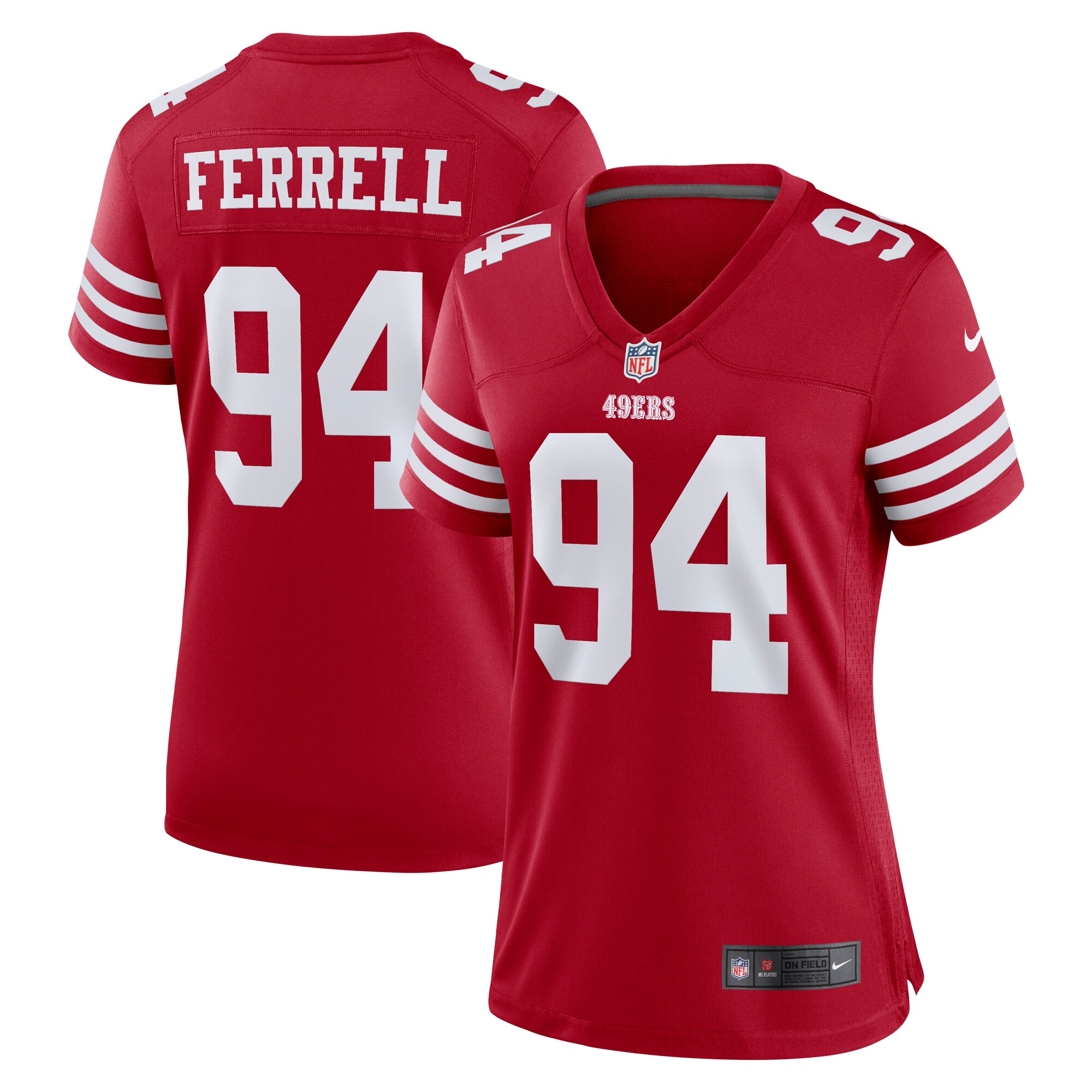 Clelin Ferrell San Francisco 49ers  Women's Game Player Jersey - Scarlet