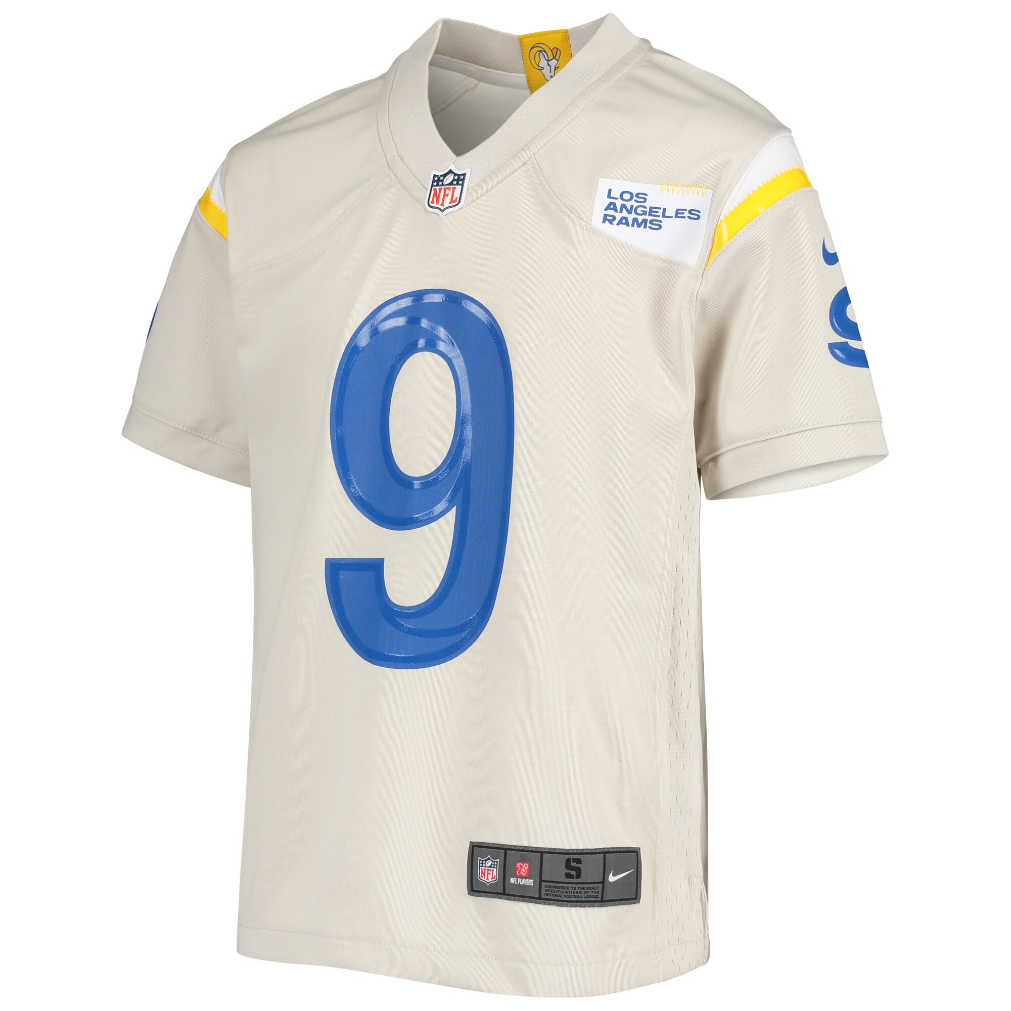 Matthew Stafford Los Angeles Rams  Youth Game Jersey - Bone