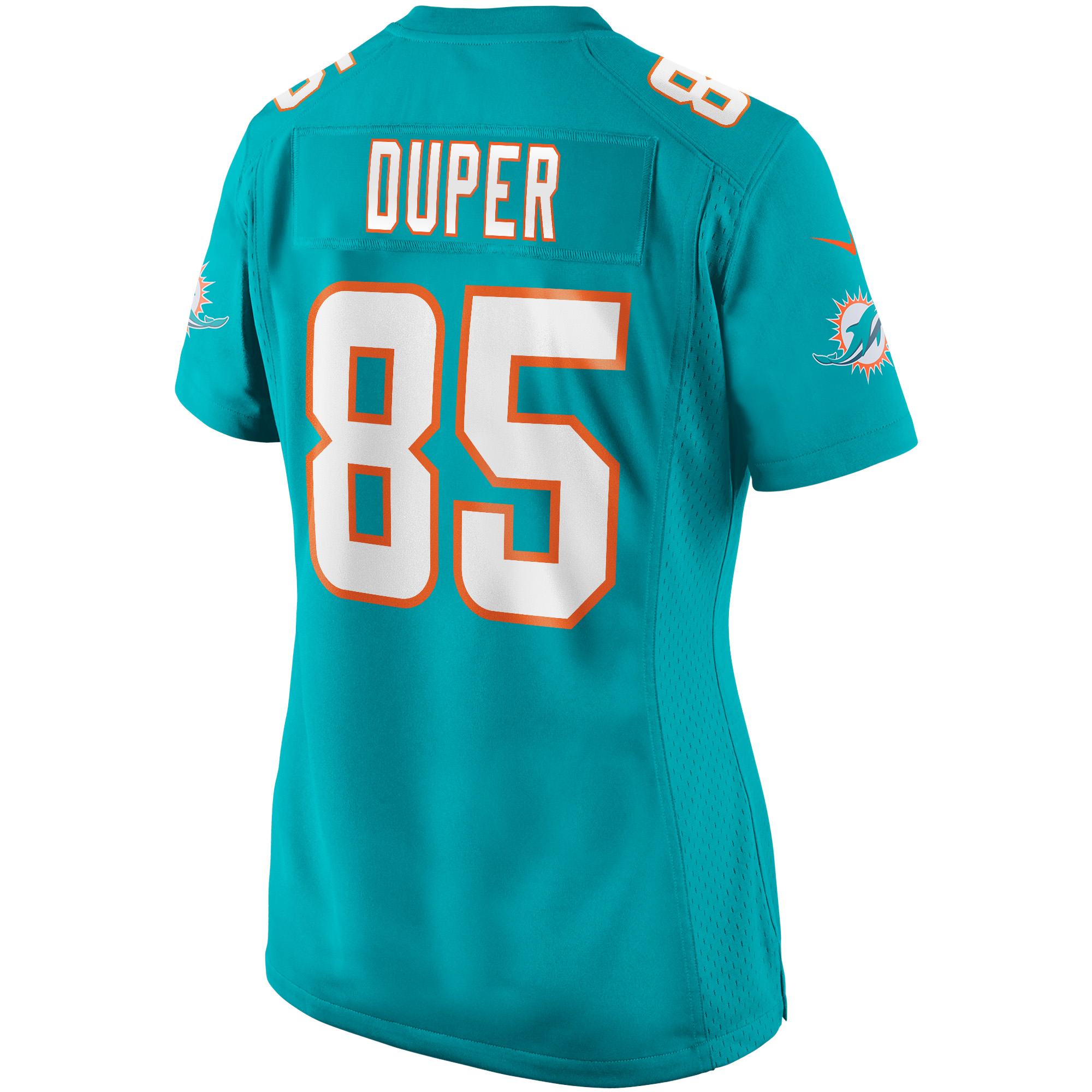 Mark Duper Miami Dolphins Women's Game Retired Player Jersey - Aqua
